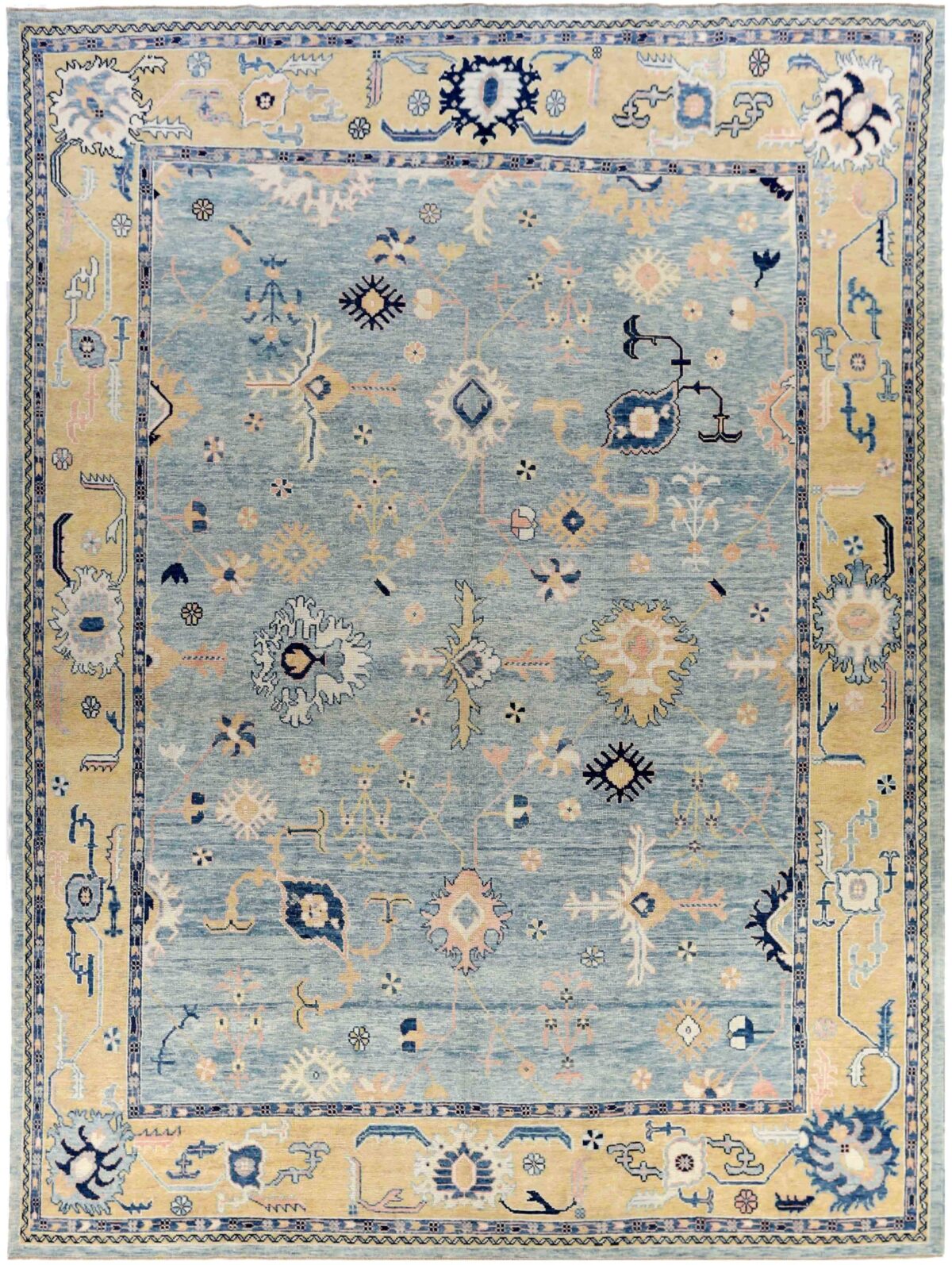 Thumbnail 13 for Turkey Oushak Tribal Rug 88009