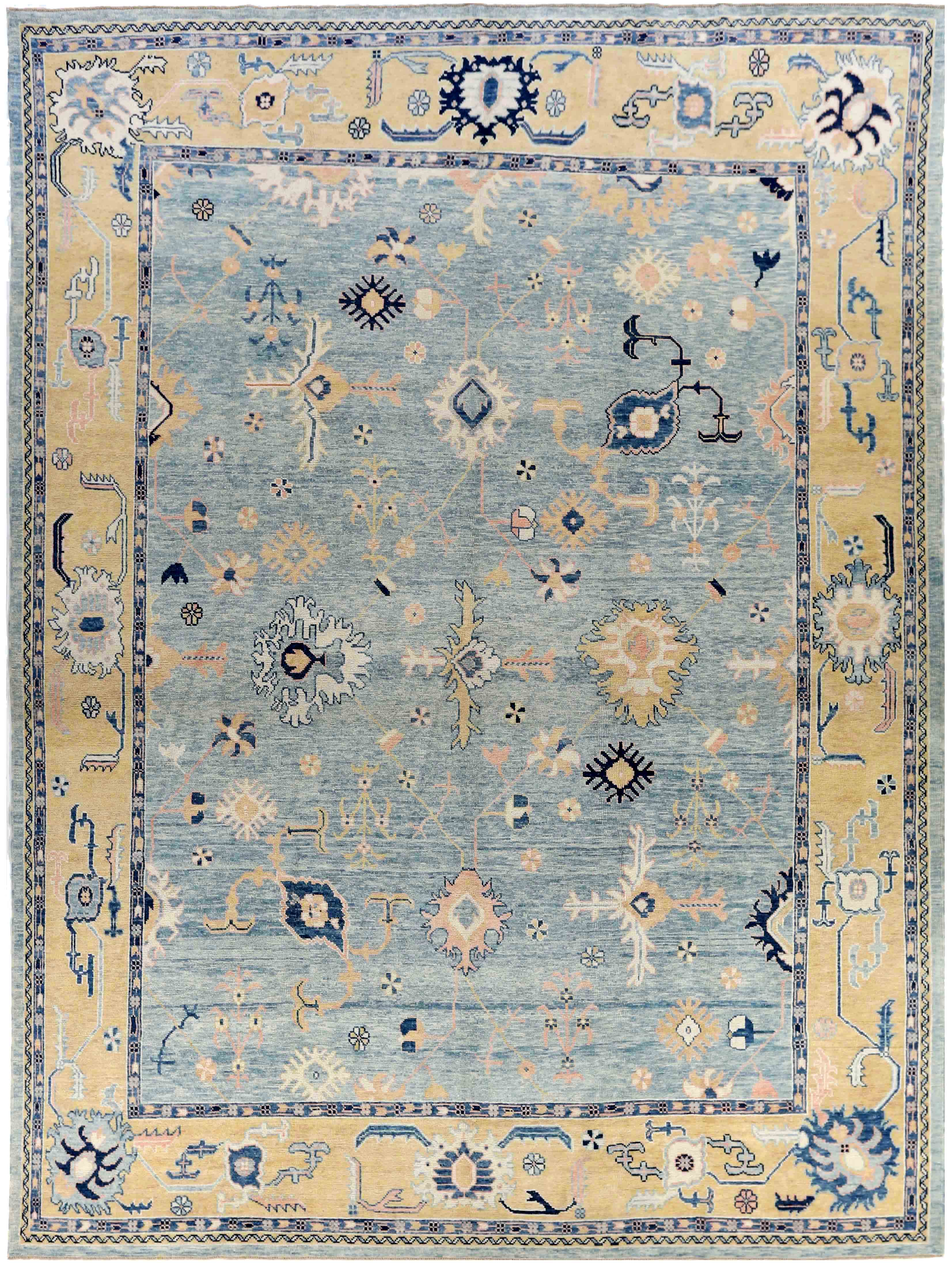 Thumbnail 5 for Turkey Oushak Tribal Rug 88009