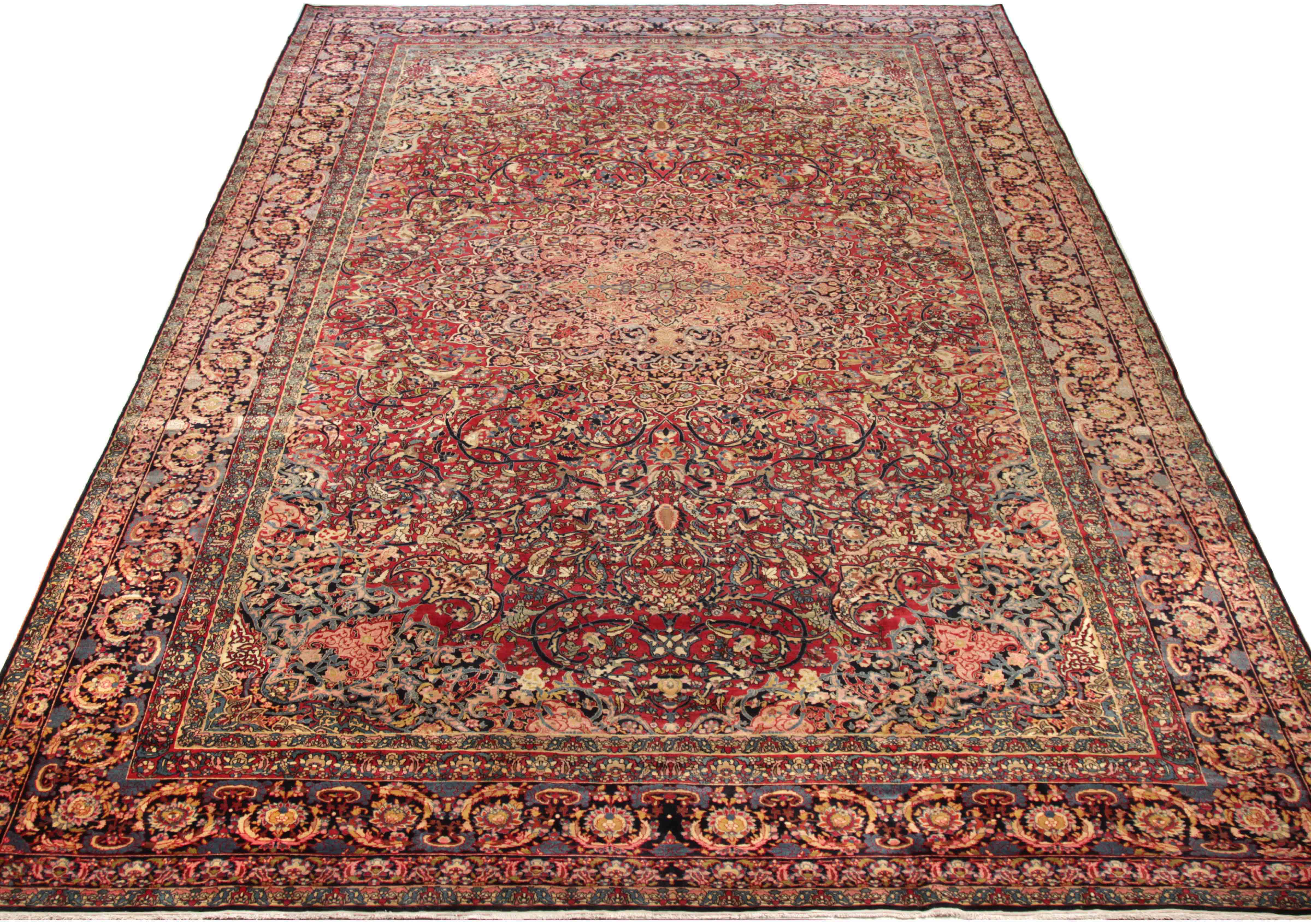 Thumbnail 5 for Antique Persian Isfahan Traditional Rug 88001