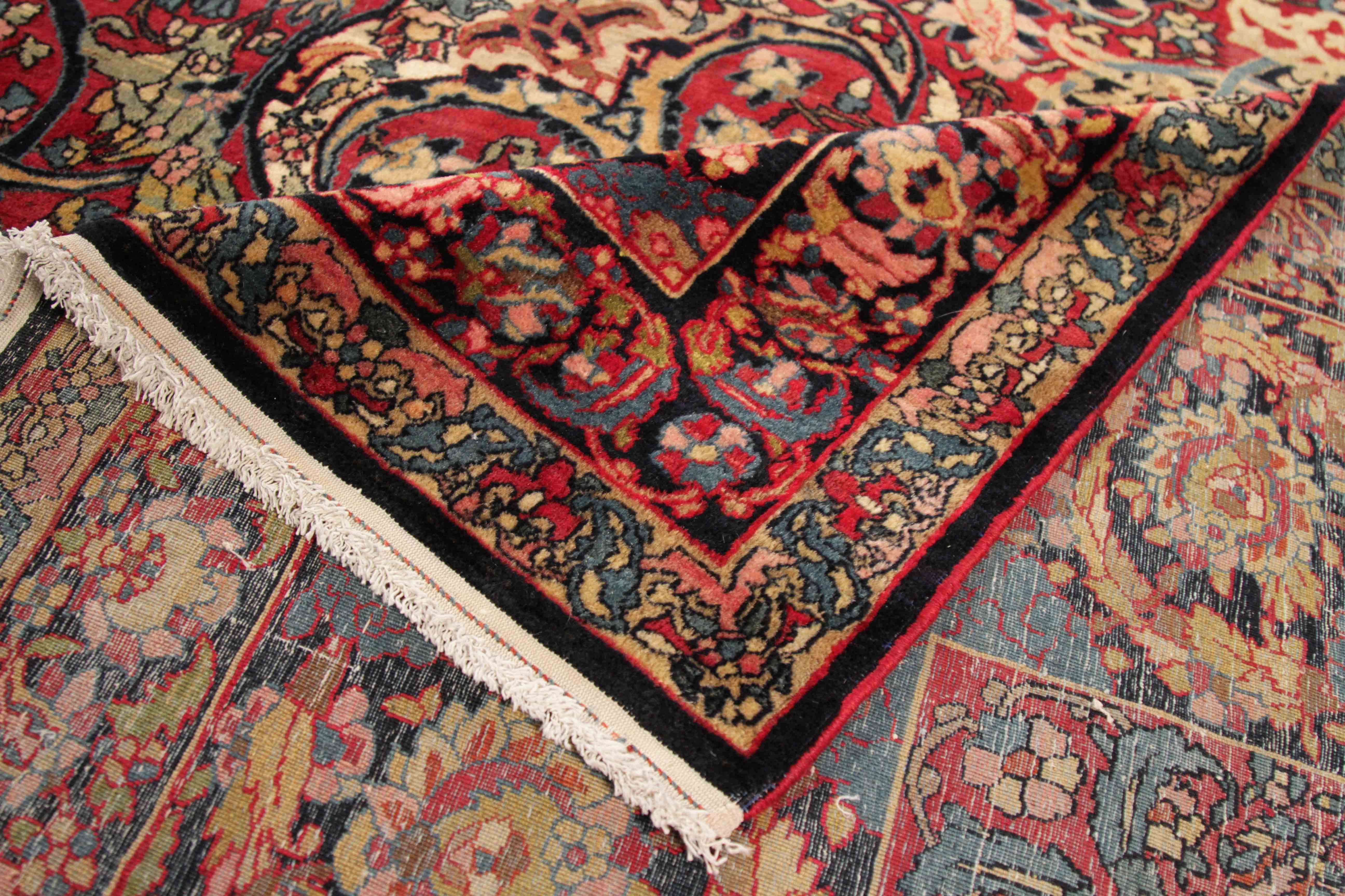 Thumbnail 11 for Antique Persian Isfahan Traditional Rug 88001