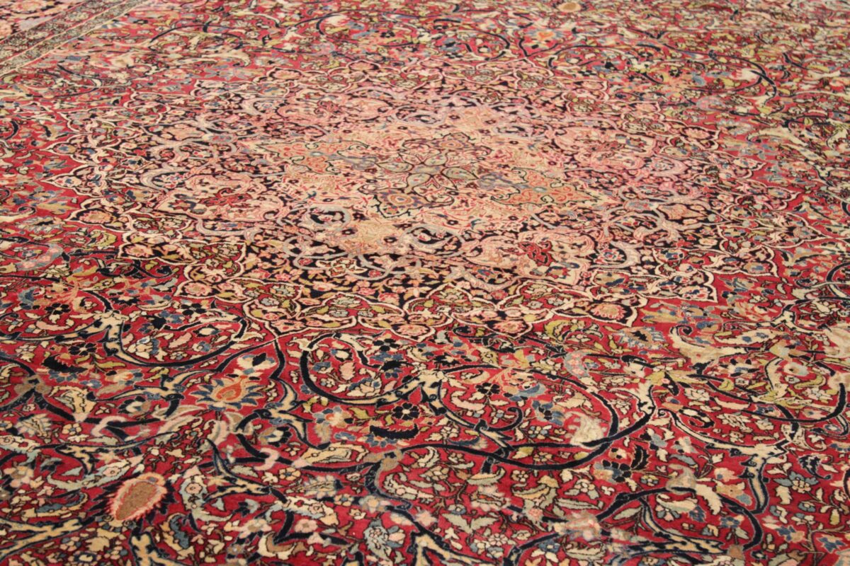 Thumbnail 14 for Antique Persian Isfahan Traditional Rug 88001