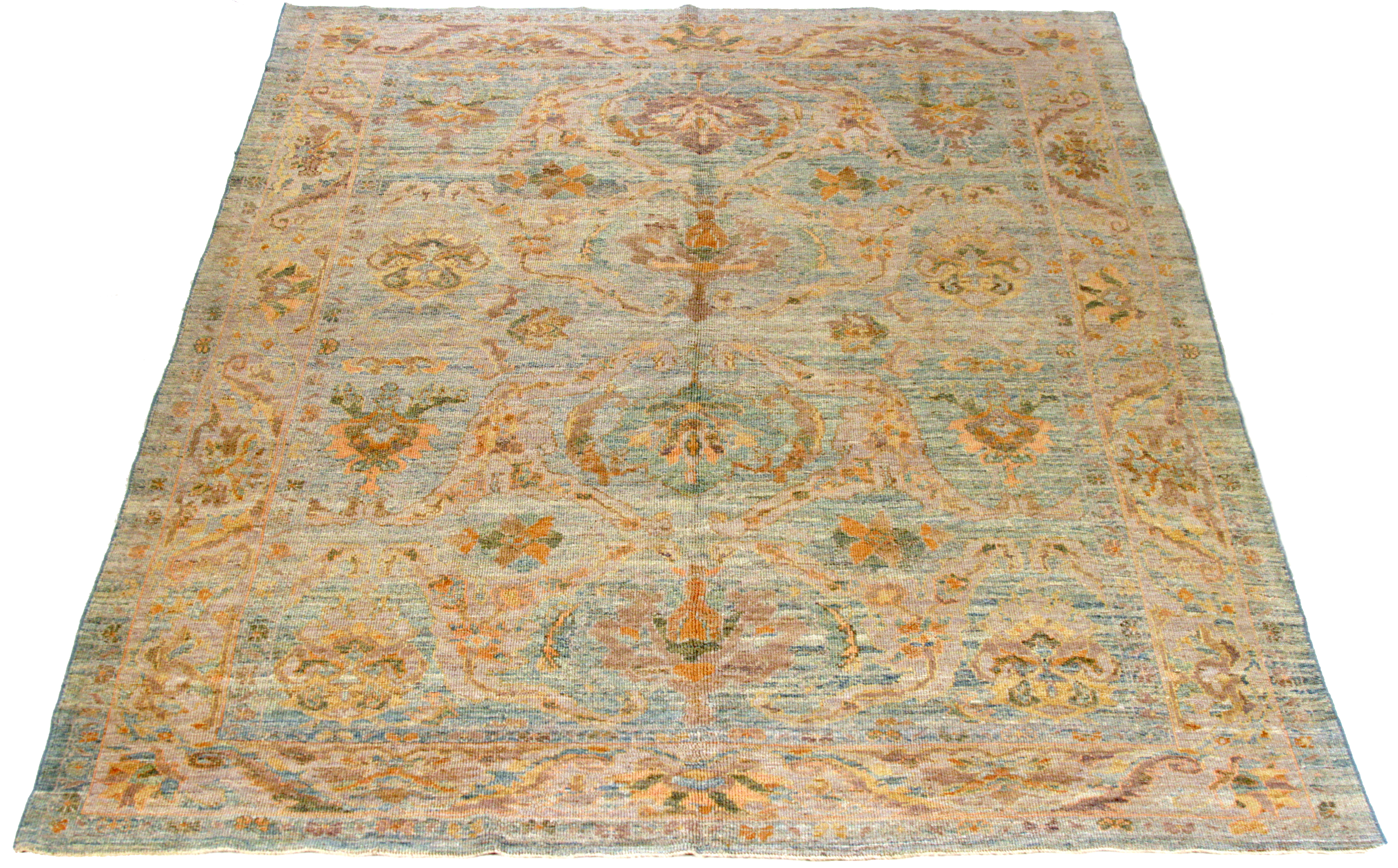 Thumbnail 4 for Persian Oushak Transitional Rug 88080