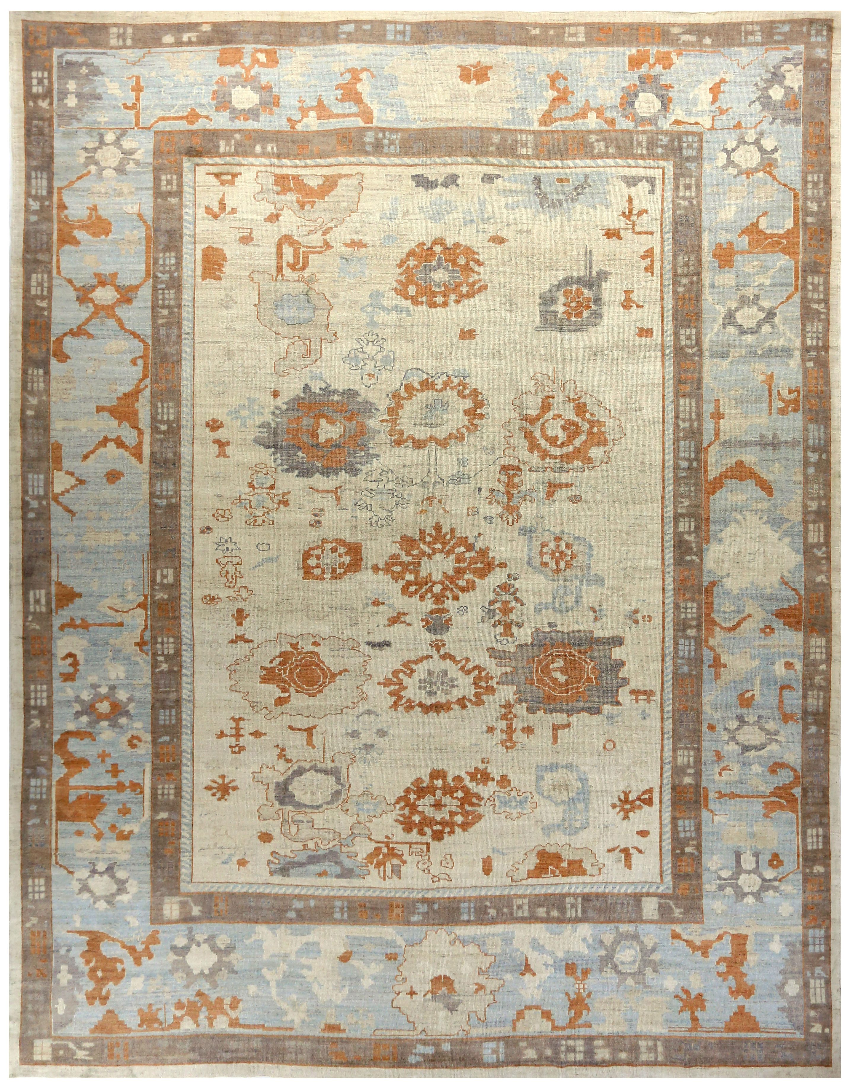 Thumbnail 7 for Persian Oushak Transitional Rug 88061