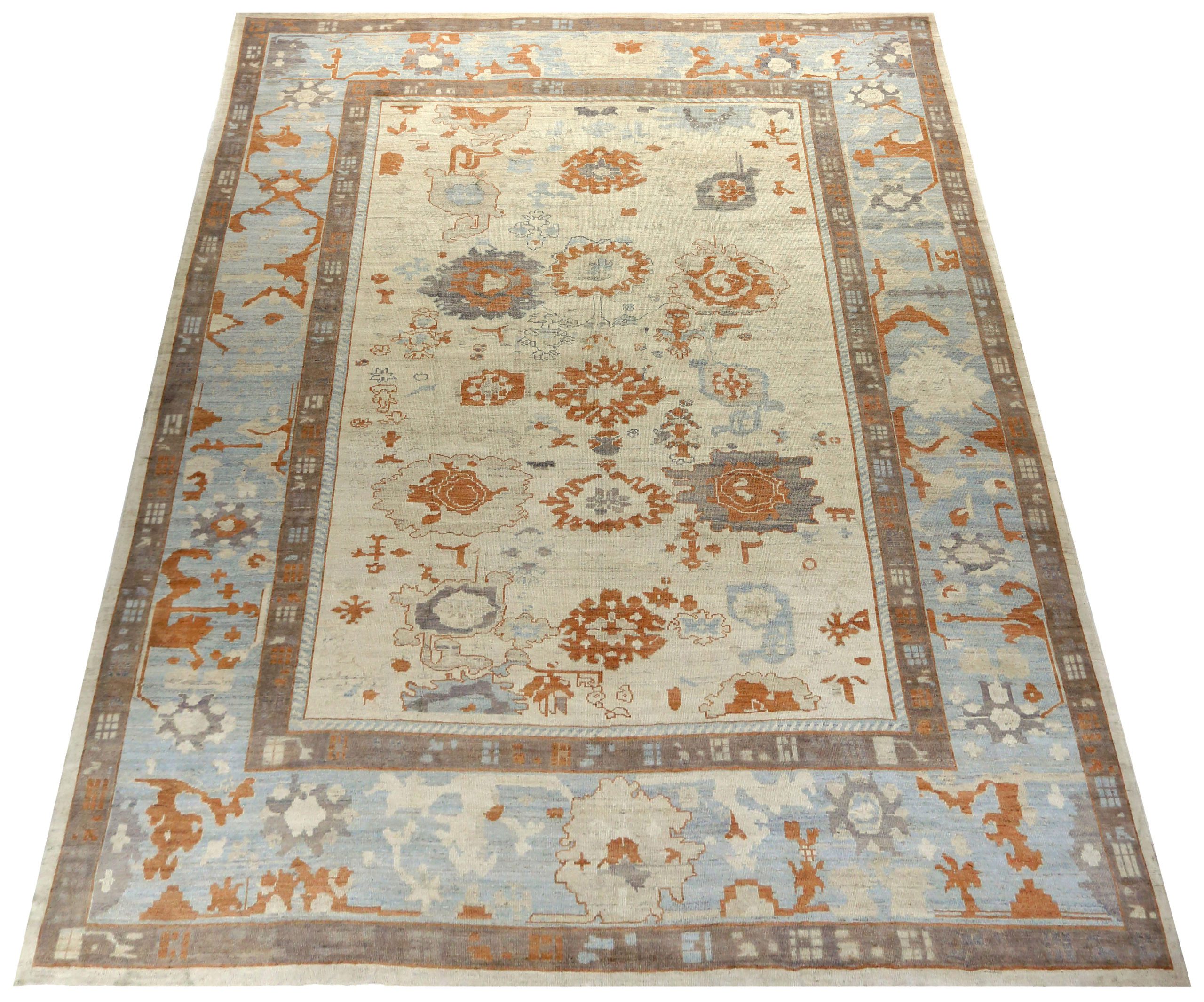 Thumbnail 10 for Persian Oushak Transitional Rug 88061