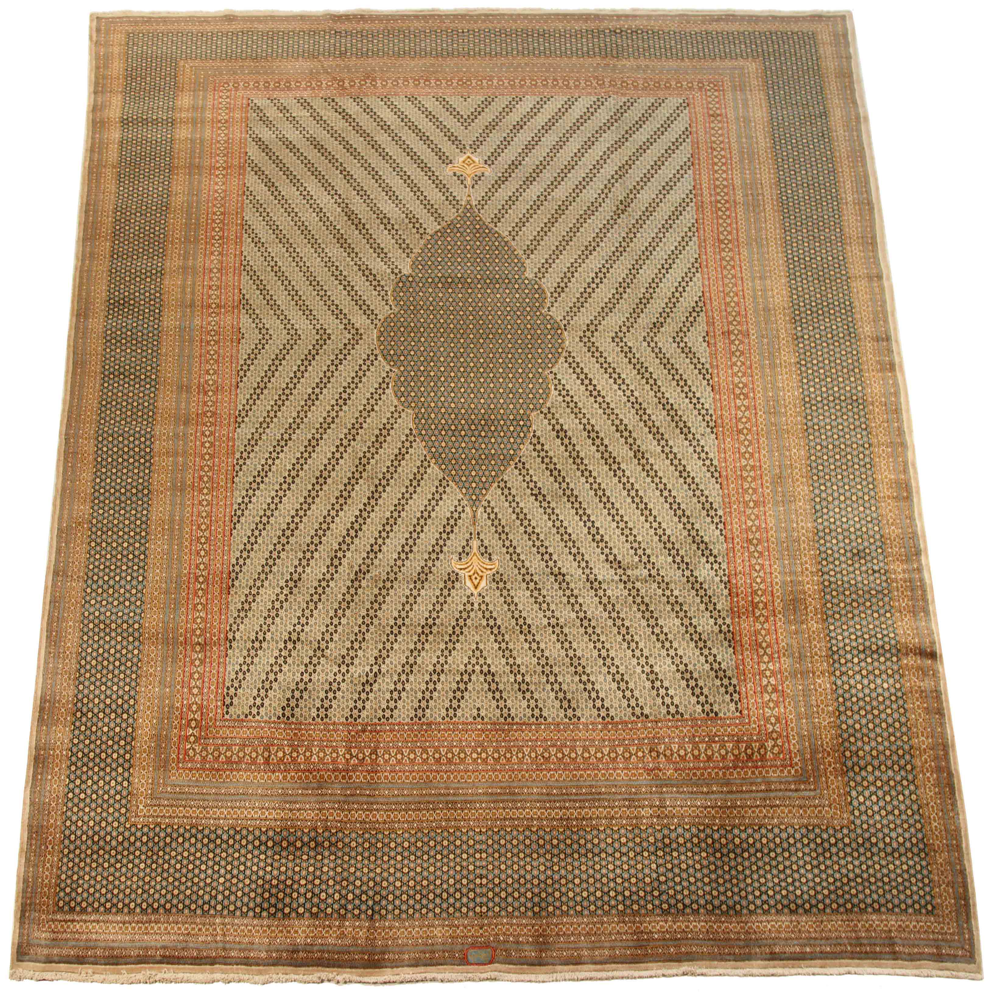 Thumbnail 5 for Antique Persian Kerman Transitional Rug 70197