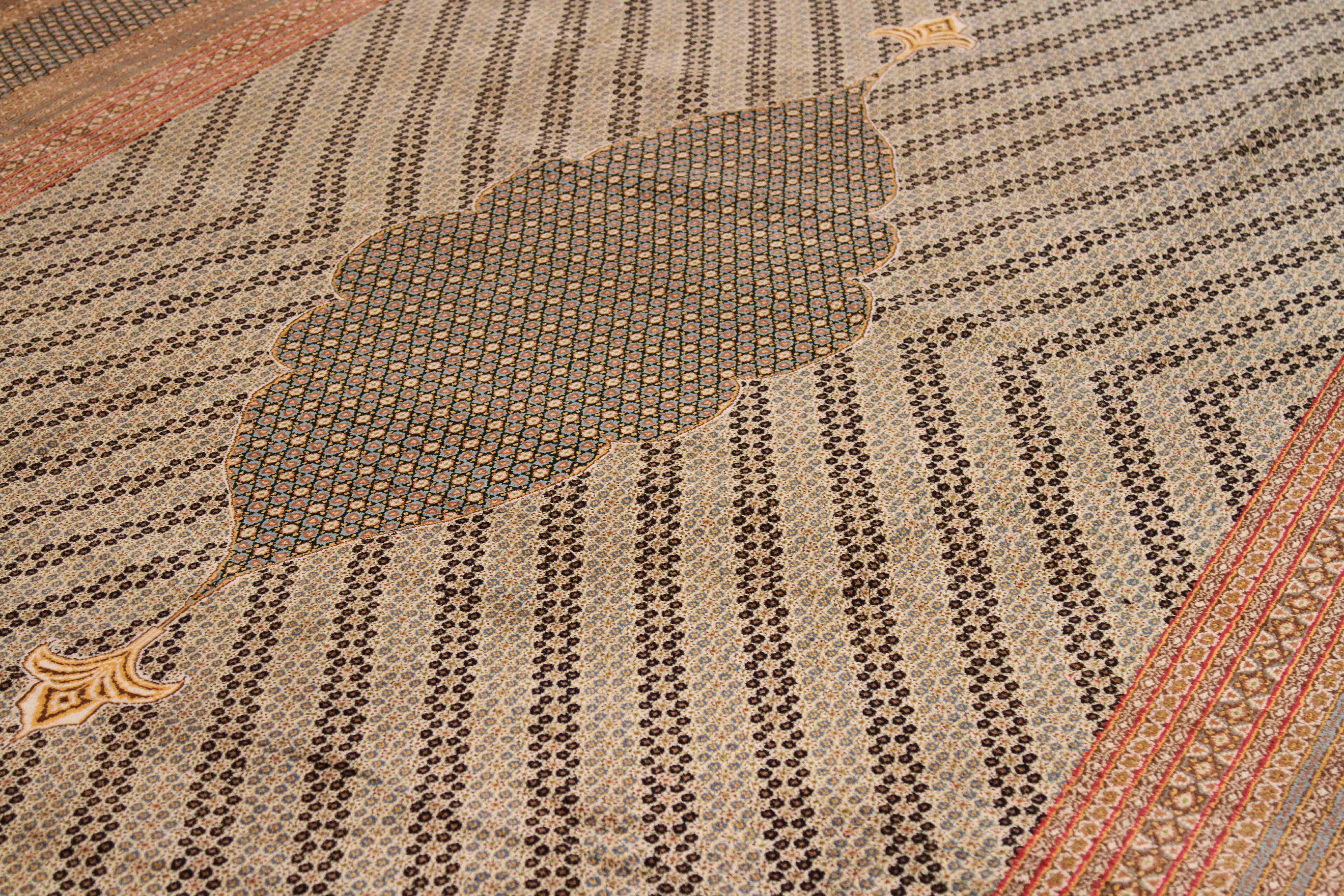 Thumbnail 3 for Antique Persian Kerman Transitional Rug 70197