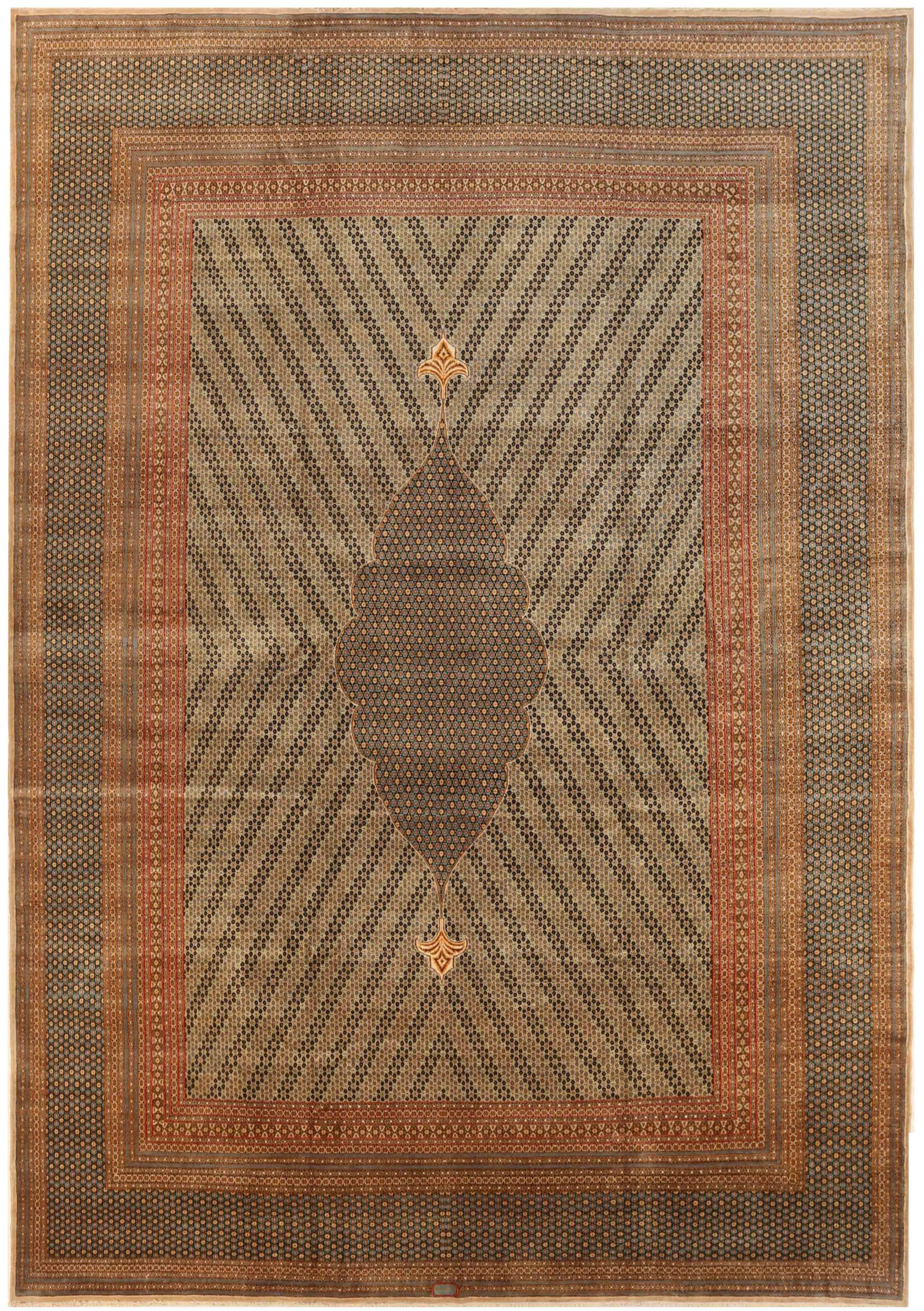 Thumbnail 2 for Antique Persian Kerman Transitional Rug 70197