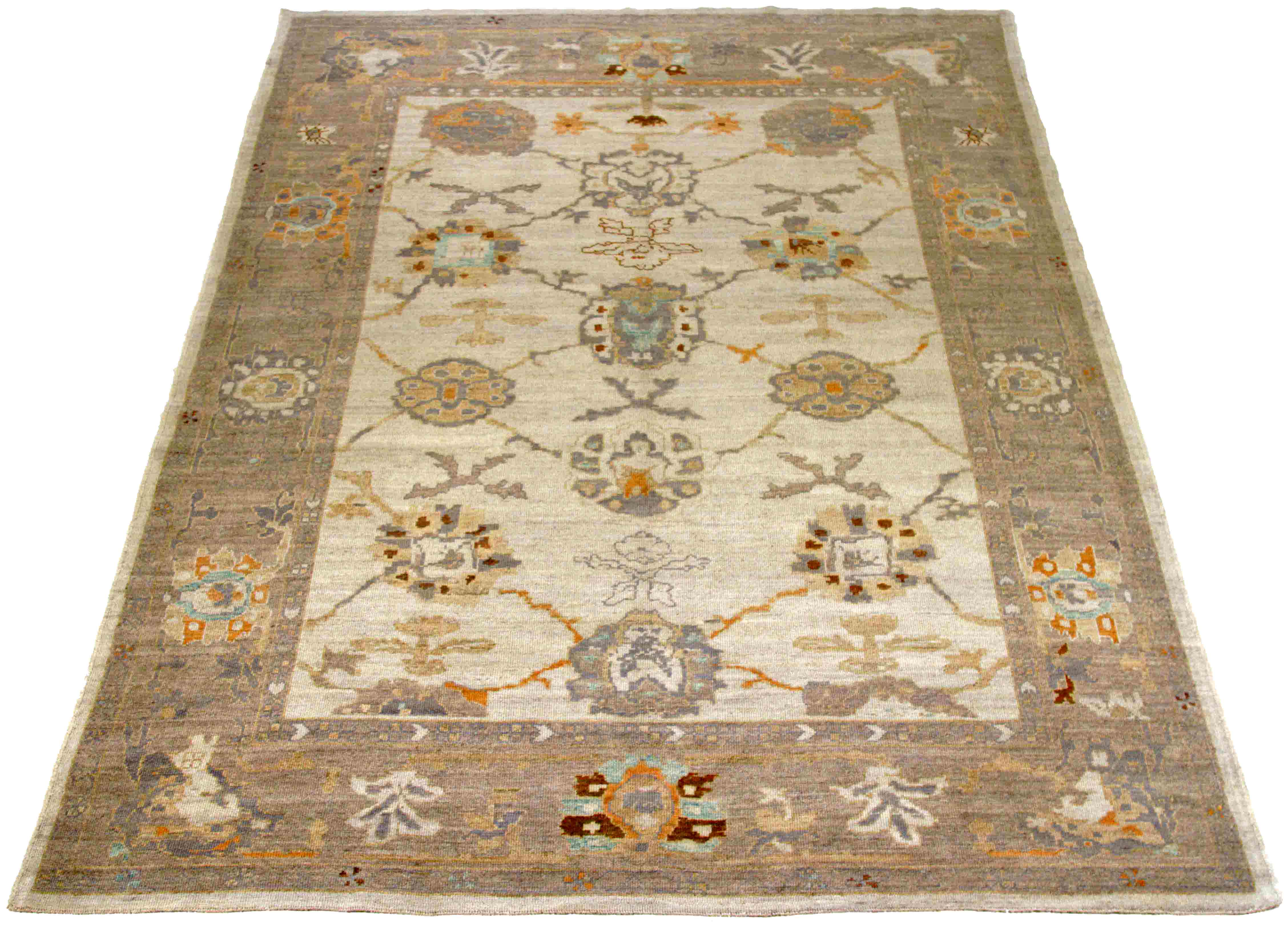 Thumbnail 11 for Persian Oushak Traditional Rug 88092