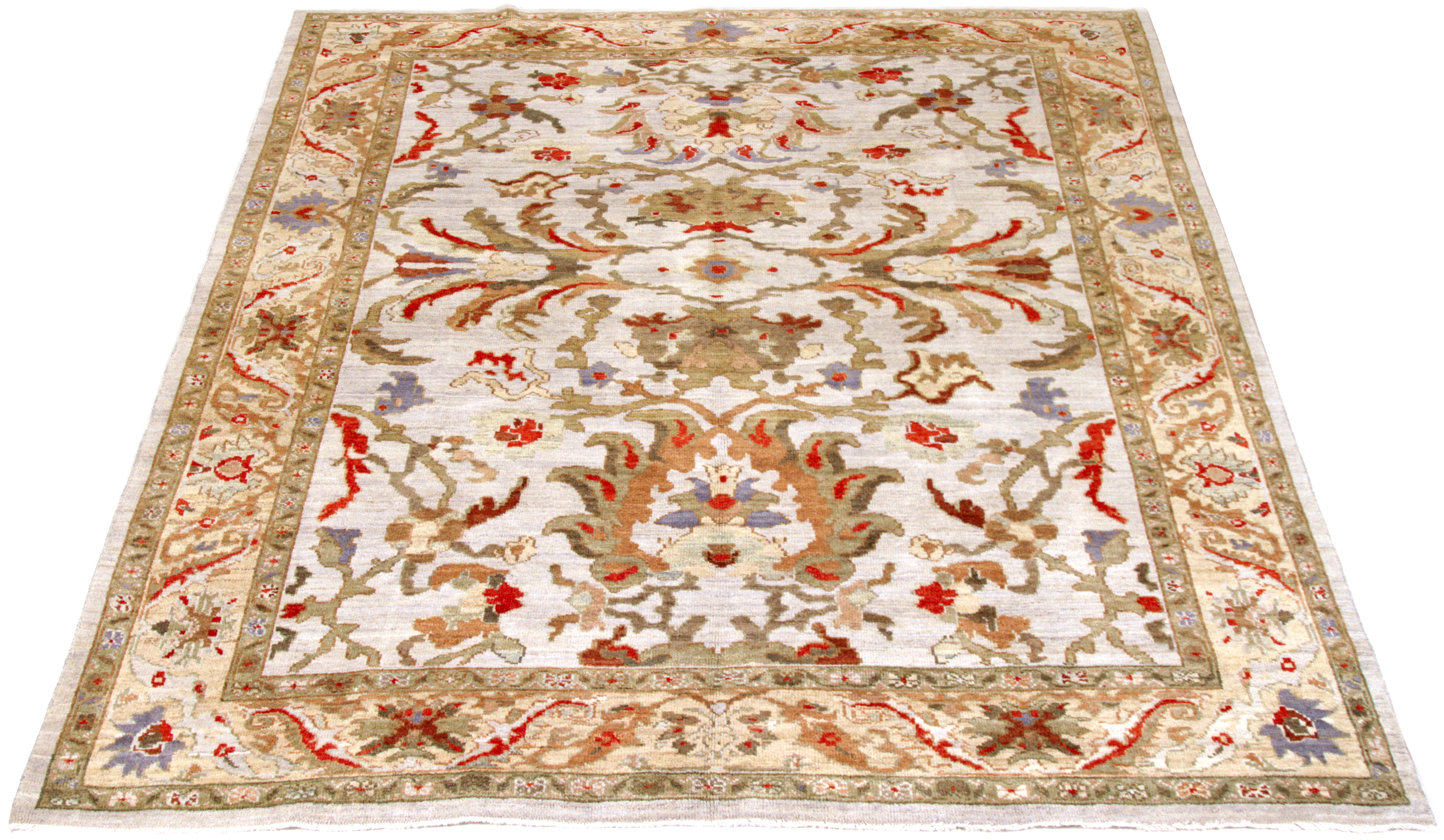 Thumbnail 3 for Persian Oushak Traditional Rug 88083