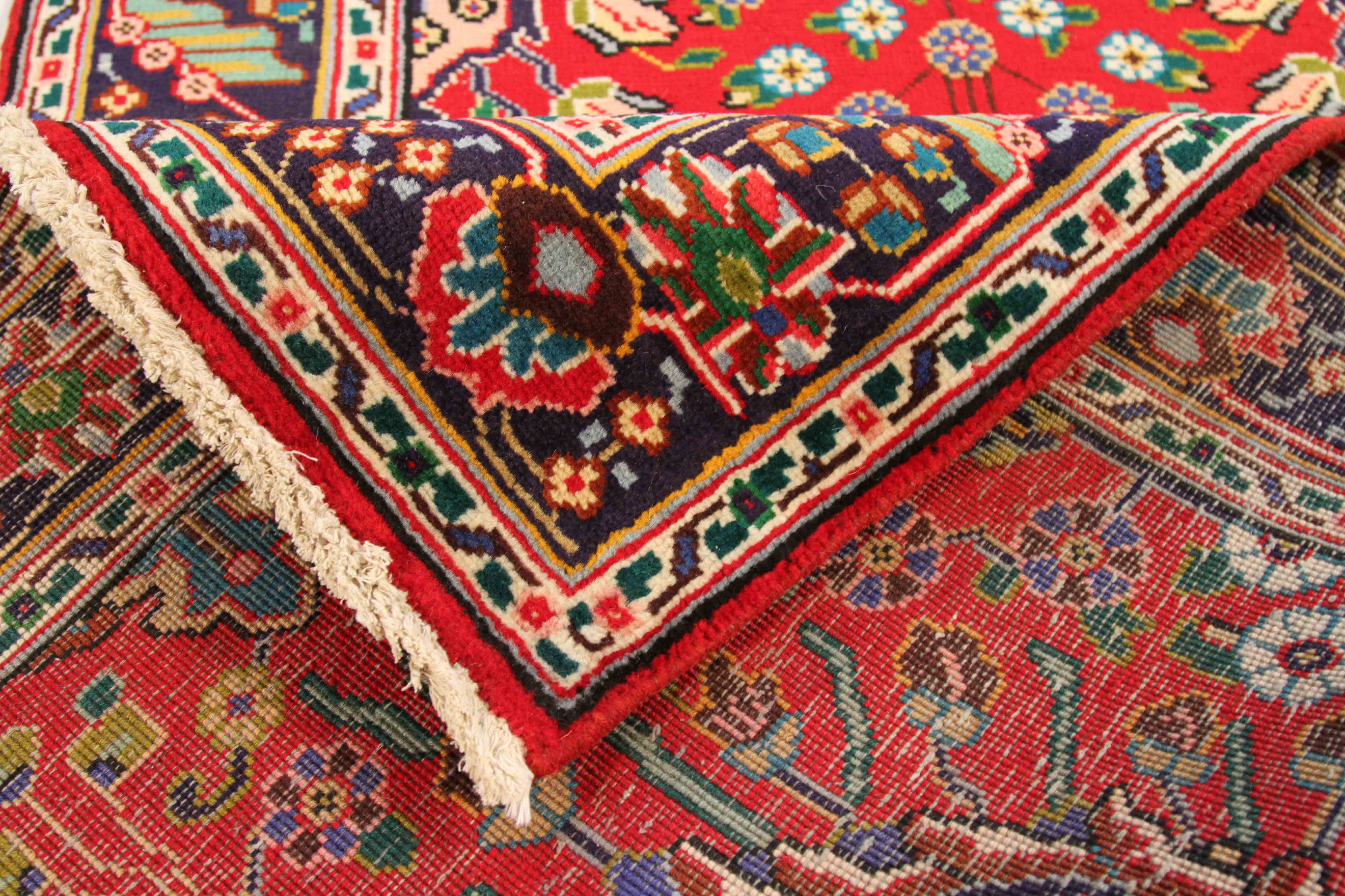 Thumbnail 3 for Antique Persian Tabriz Traditional Rug 70188