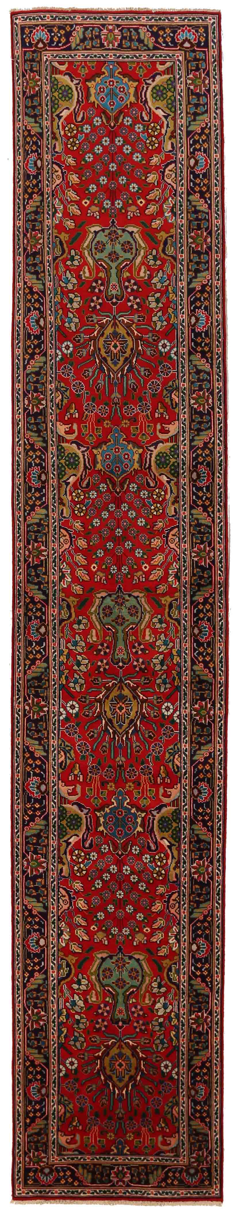 Thumbnail 13 for Antique Persian Tabriz Traditional Rug 70188