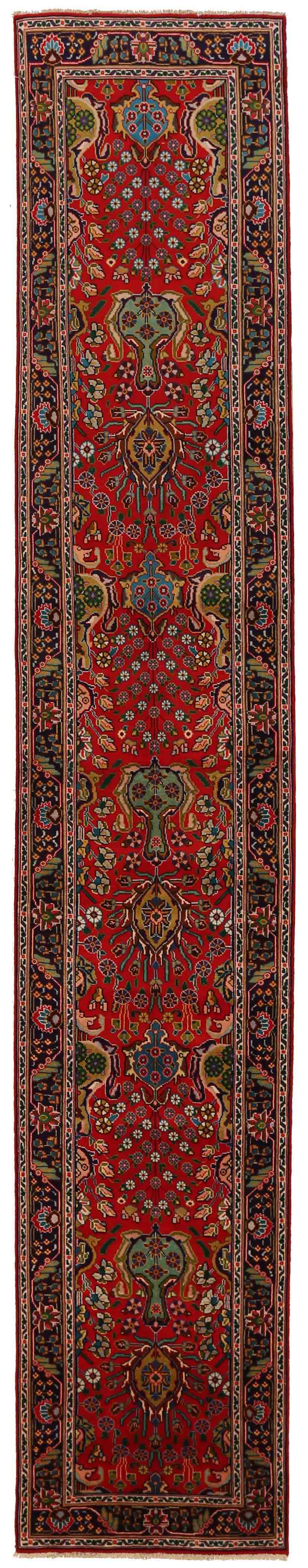 Thumbnail 14 for Antique Persian Tabriz Traditional Rug 70188