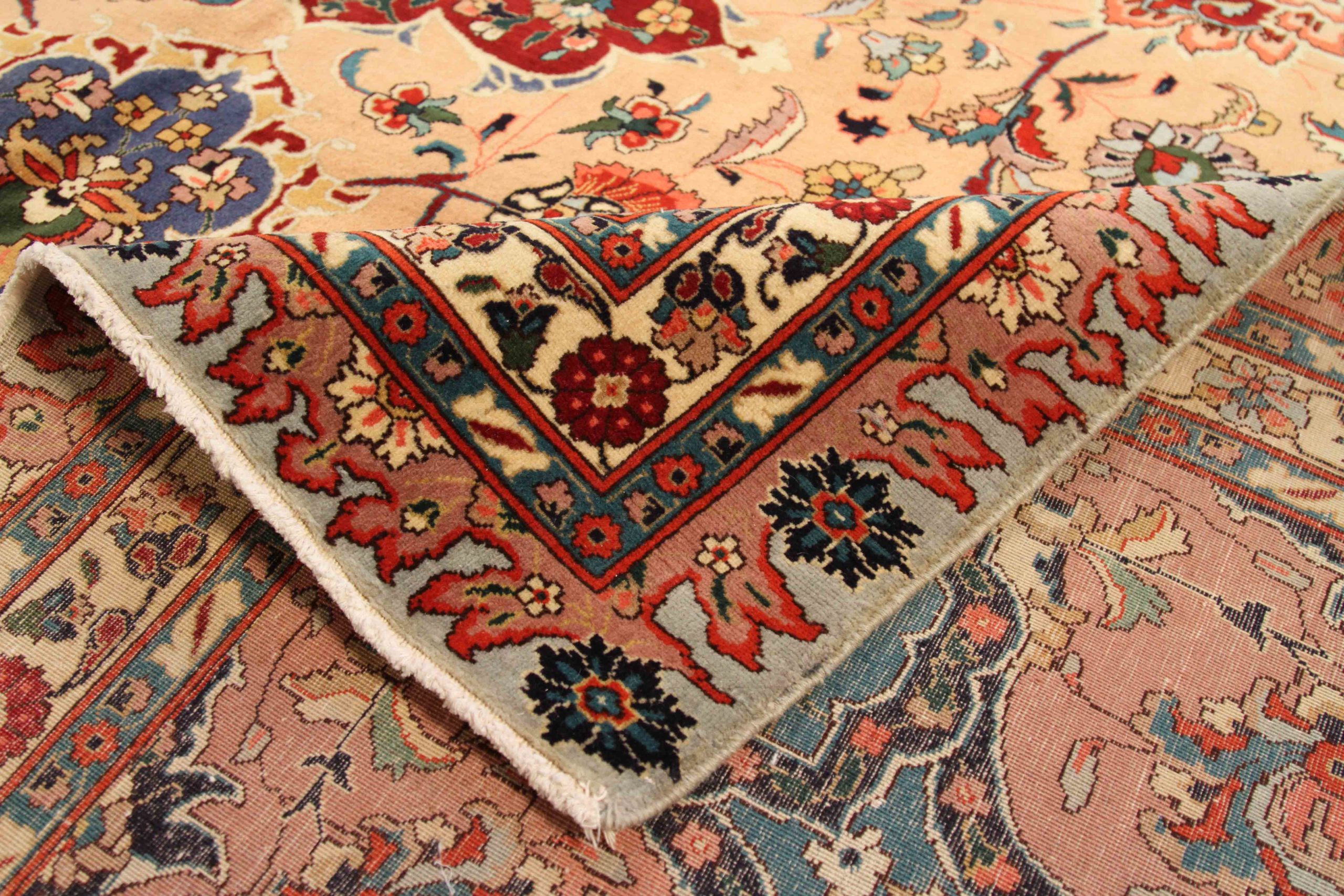 Thumbnail 3 for Antique Persian Tabriz Traditional Rug 70189