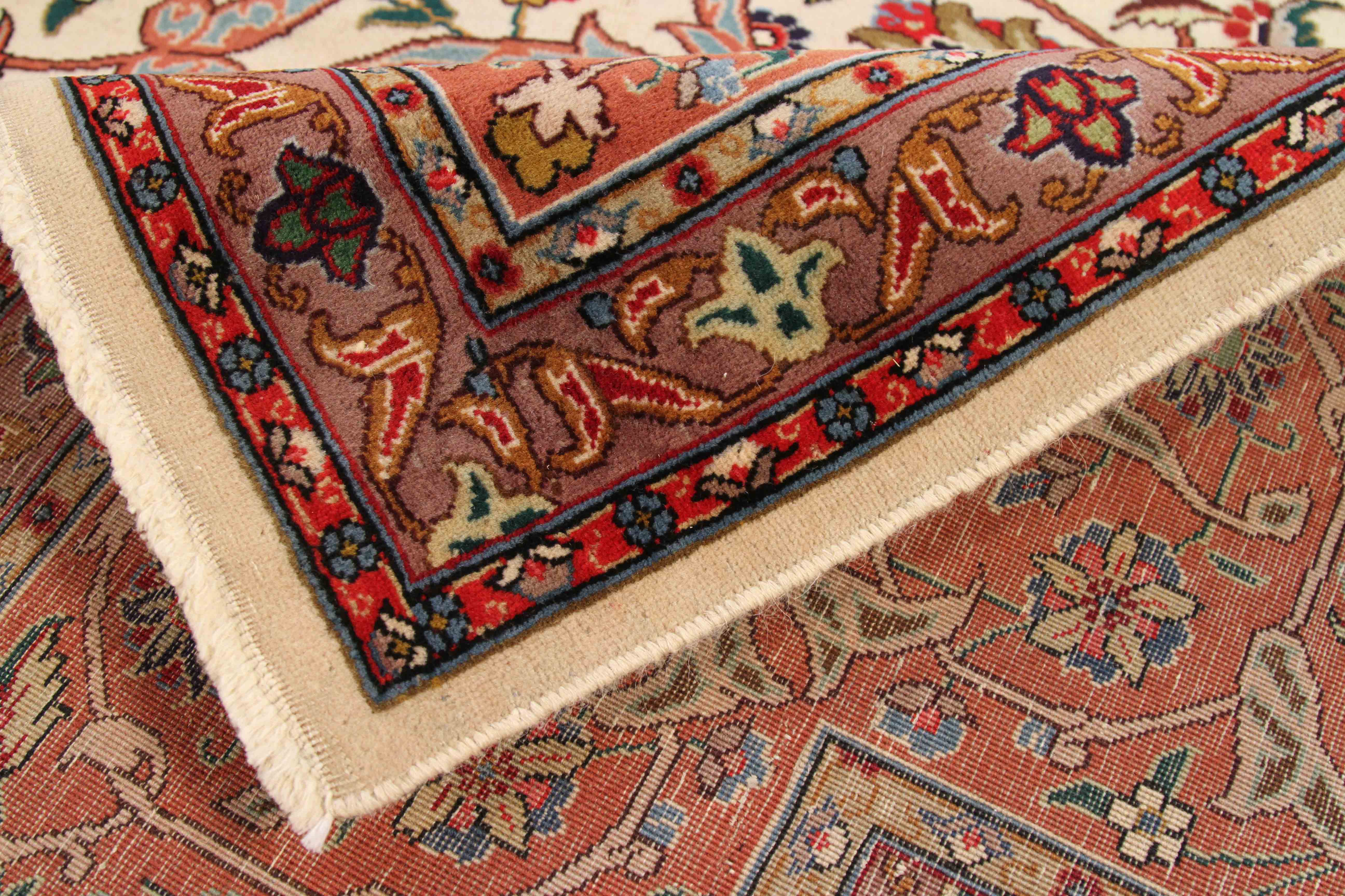 Thumbnail 5 for Antique Persian Tabriz Traditional Rug 70182