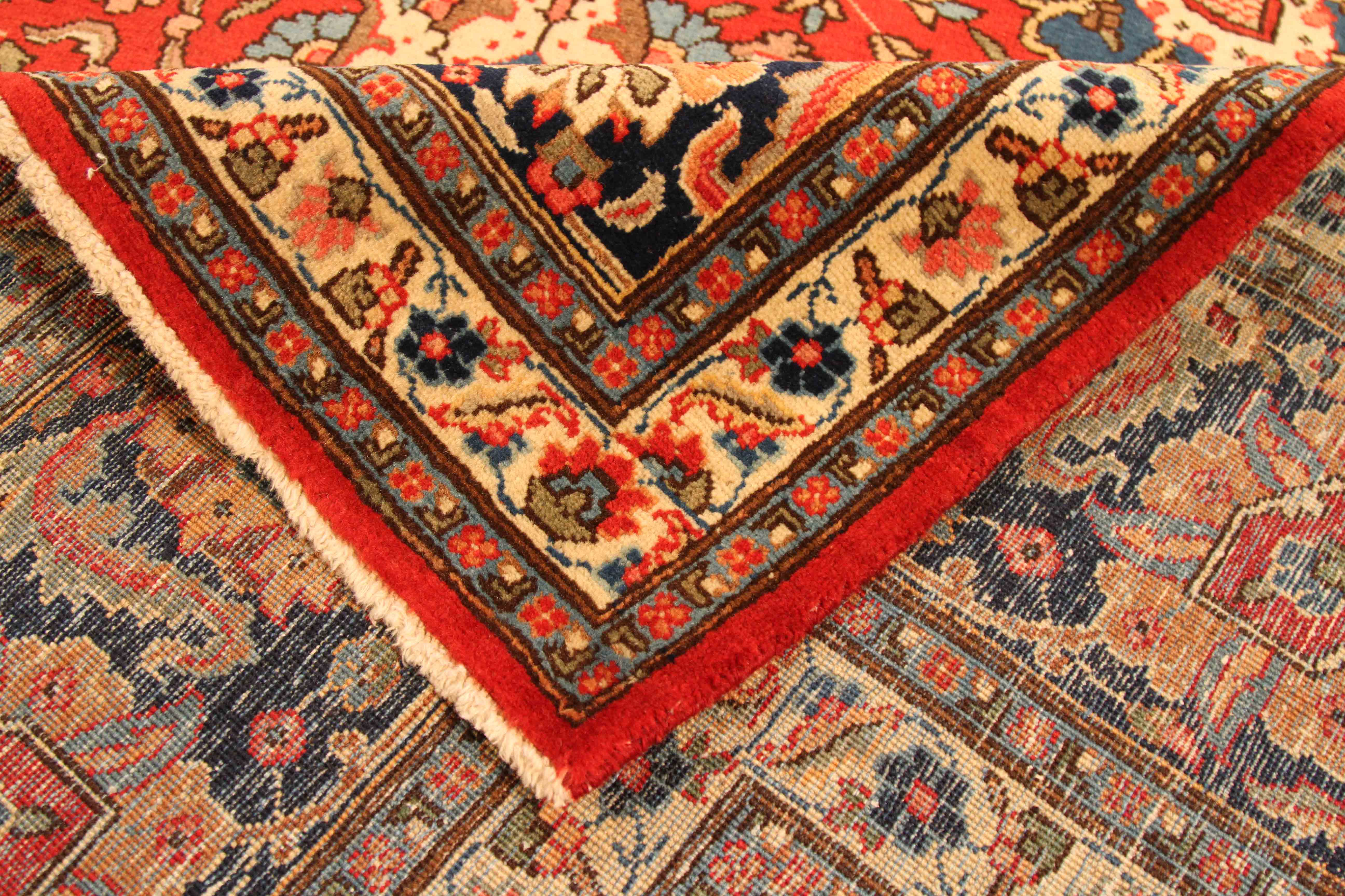 Thumbnail 4 for Antique Persian Tabriz Traditional Rug 70183