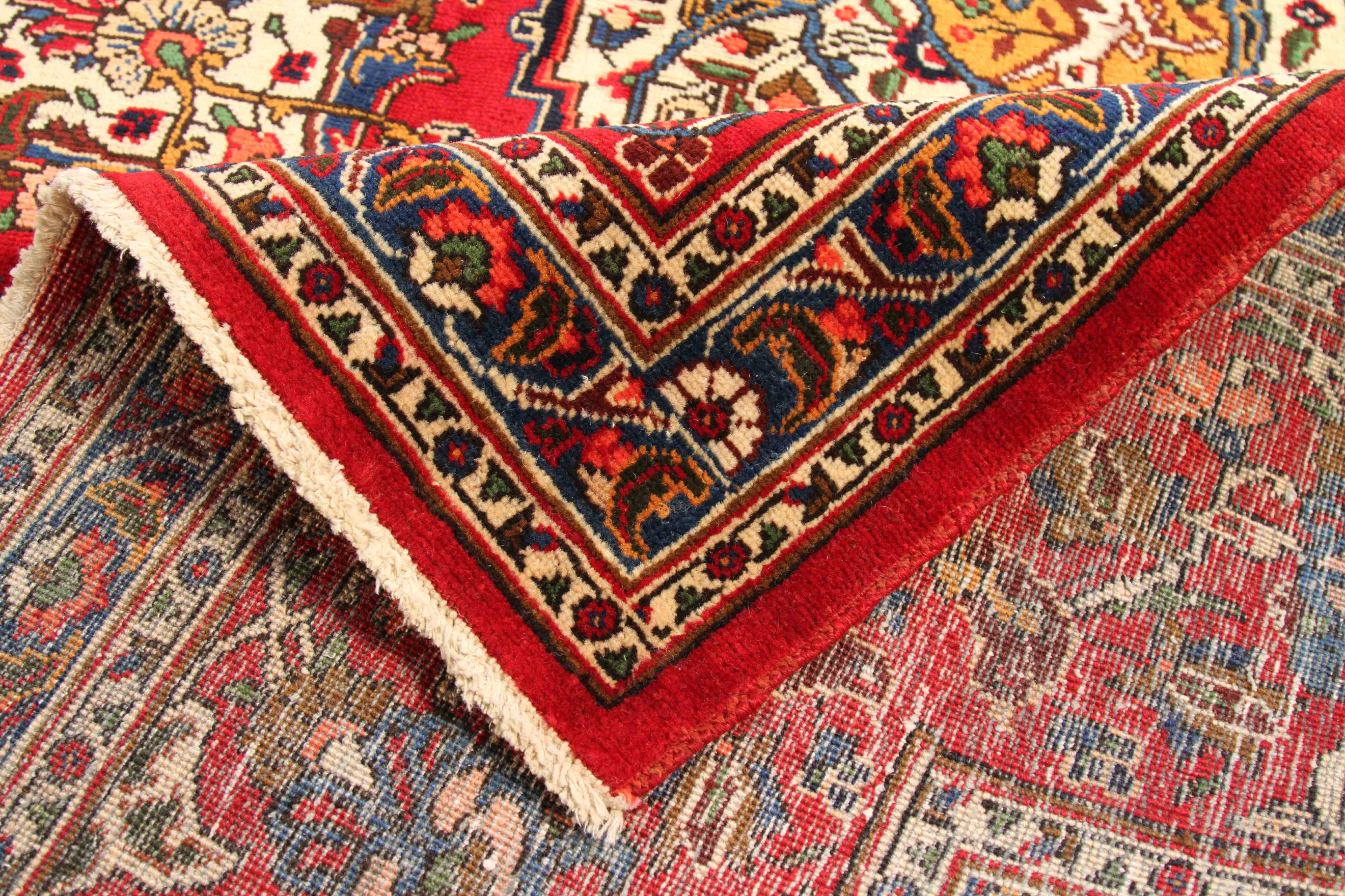 Thumbnail 3 for Antique Persian Tabriz Traditional Rug 70203