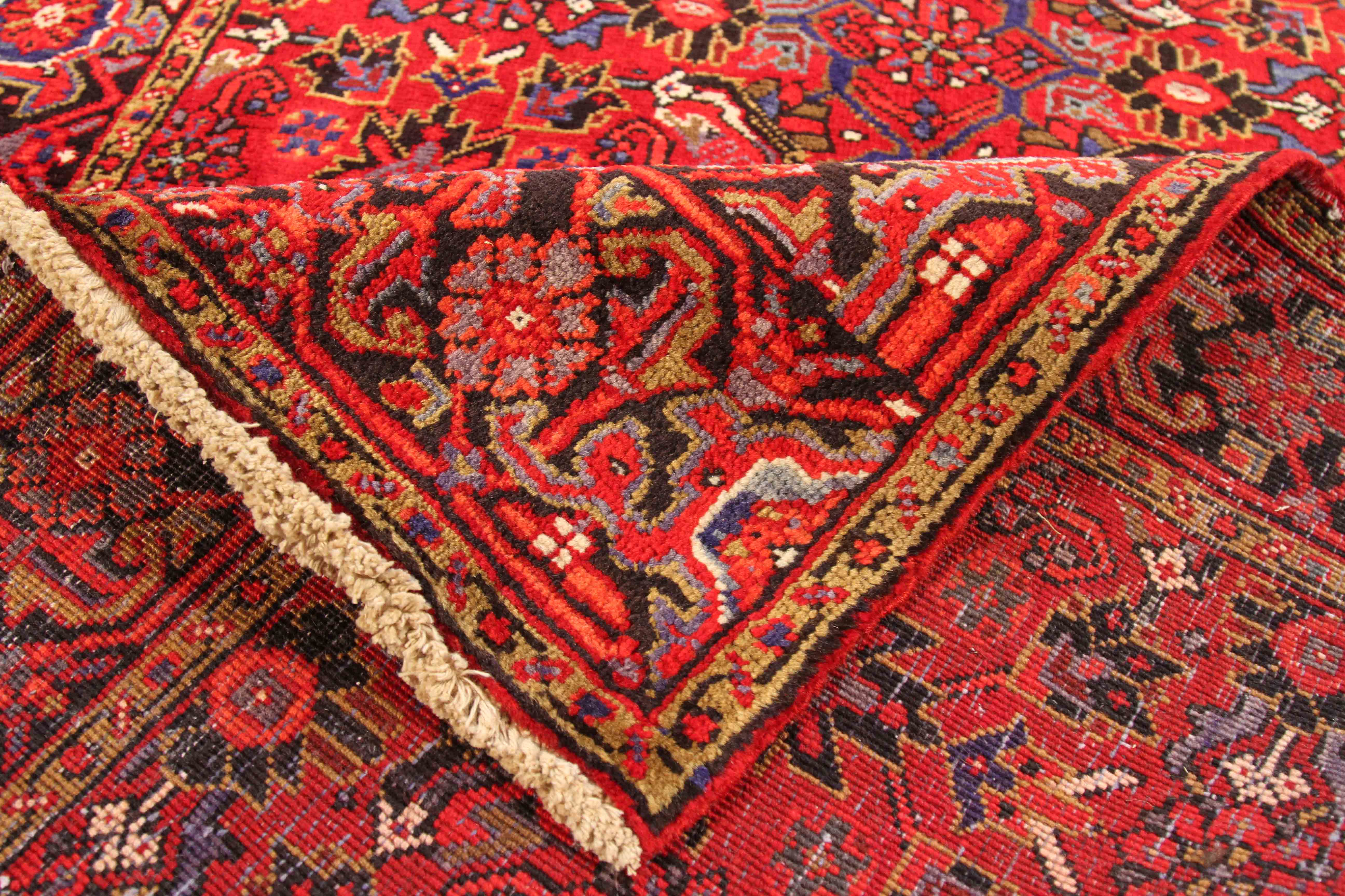 Thumbnail 3 for Antique Persian Heriz Traditional Rug 70204