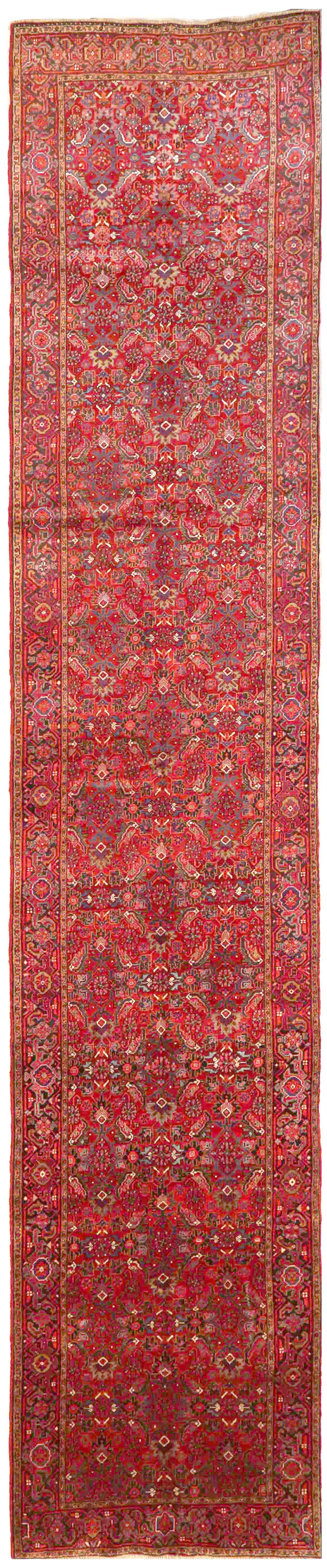 Thumbnail 11 for Antique Persian Heriz Traditional Rug 70204