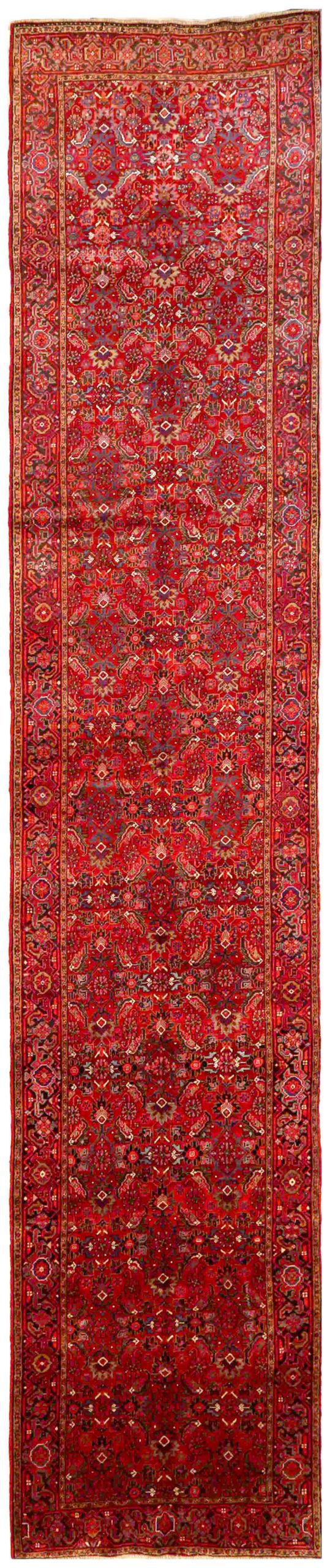Thumbnail 14 for Antique Persian Heriz Traditional Rug 70204