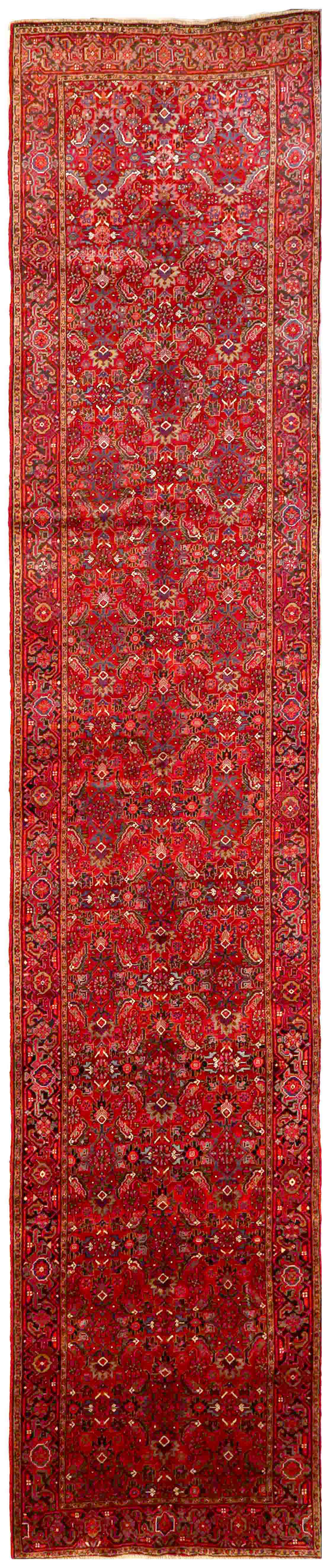 Thumbnail 10 for Antique Persian Heriz Traditional Rug 70204