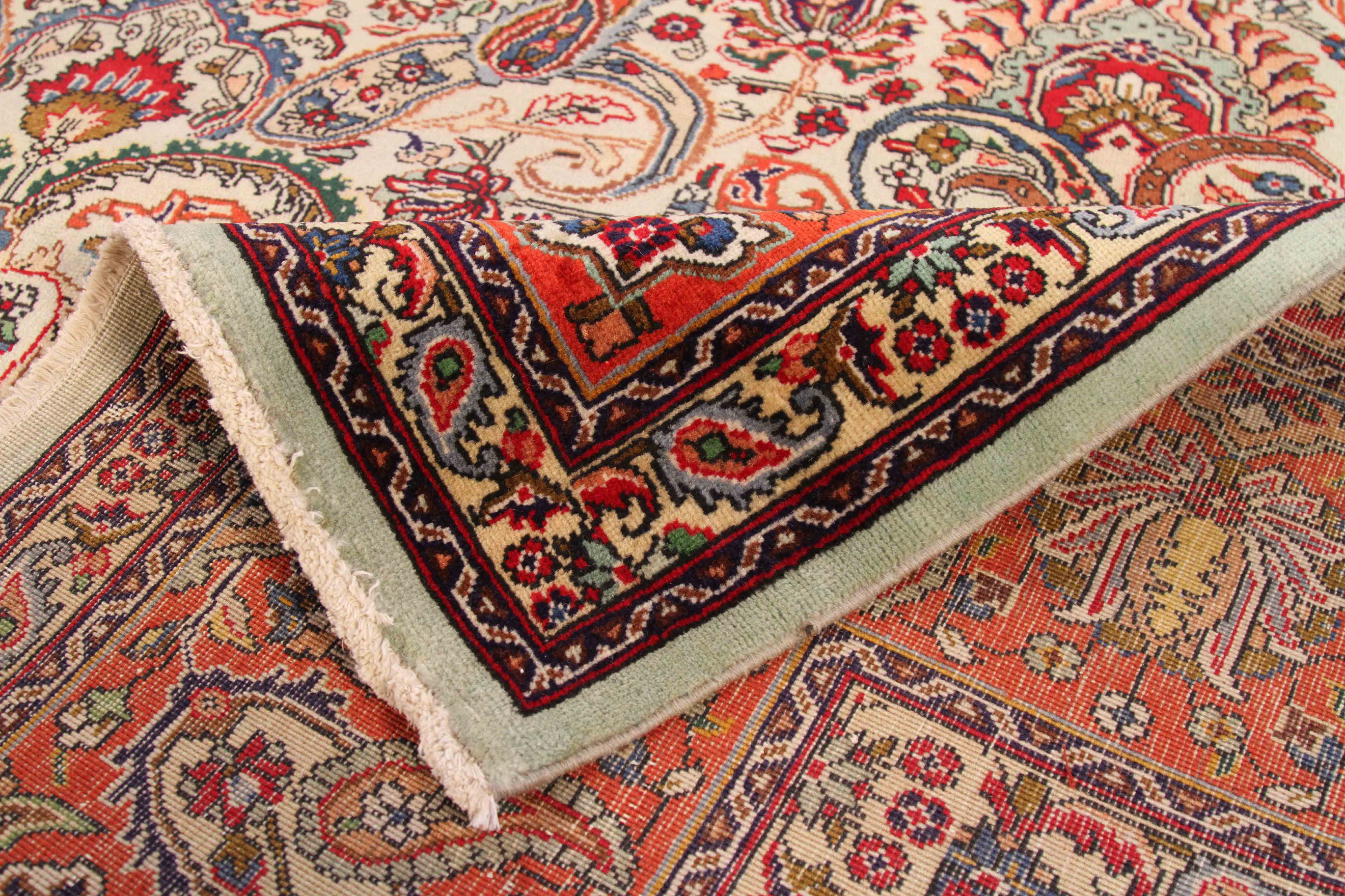 Thumbnail 5 for Antique Persian Tabriz Traditional Rug 70206