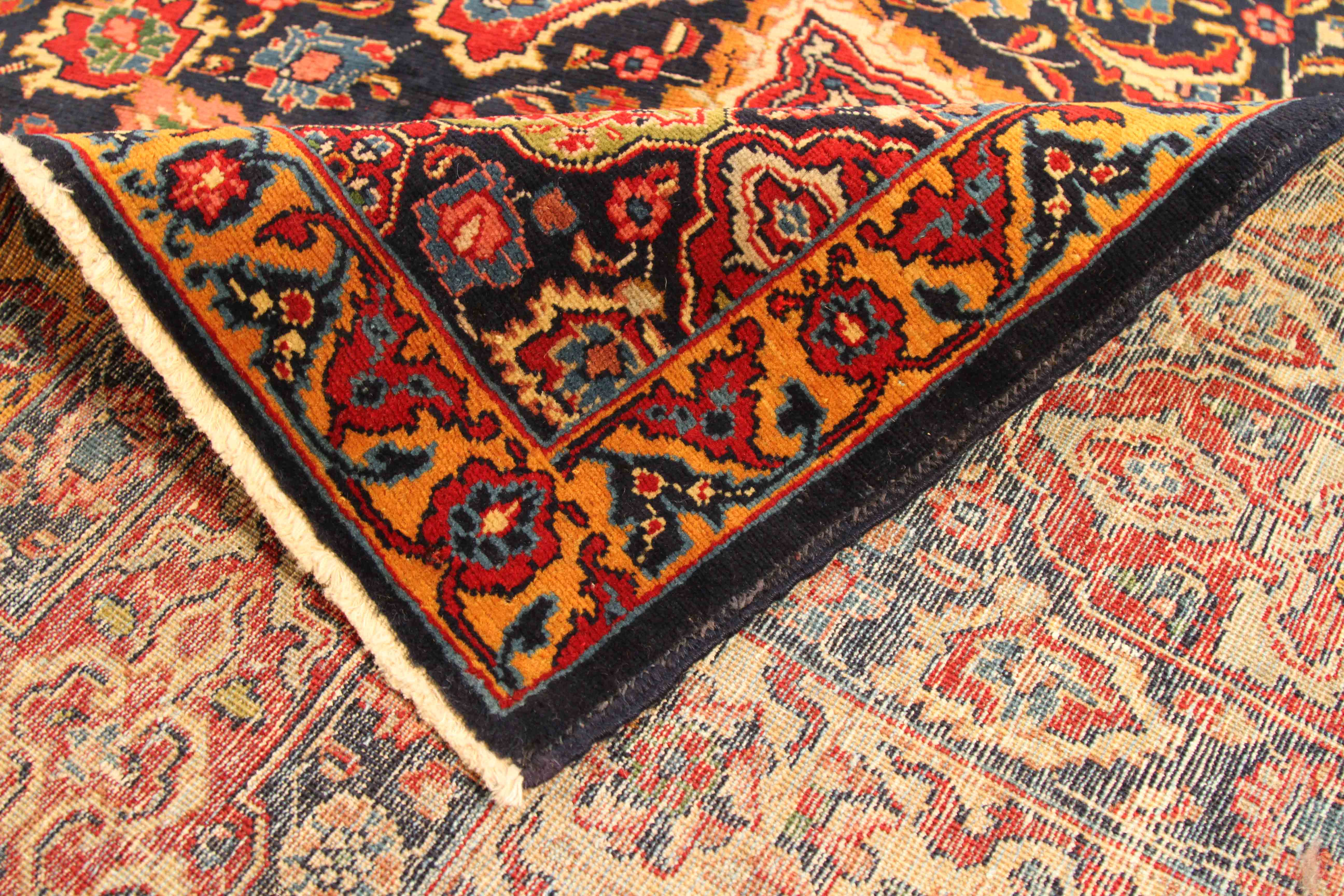 Thumbnail 3 for Antique Persian Tabriz Traditional Rug 70198