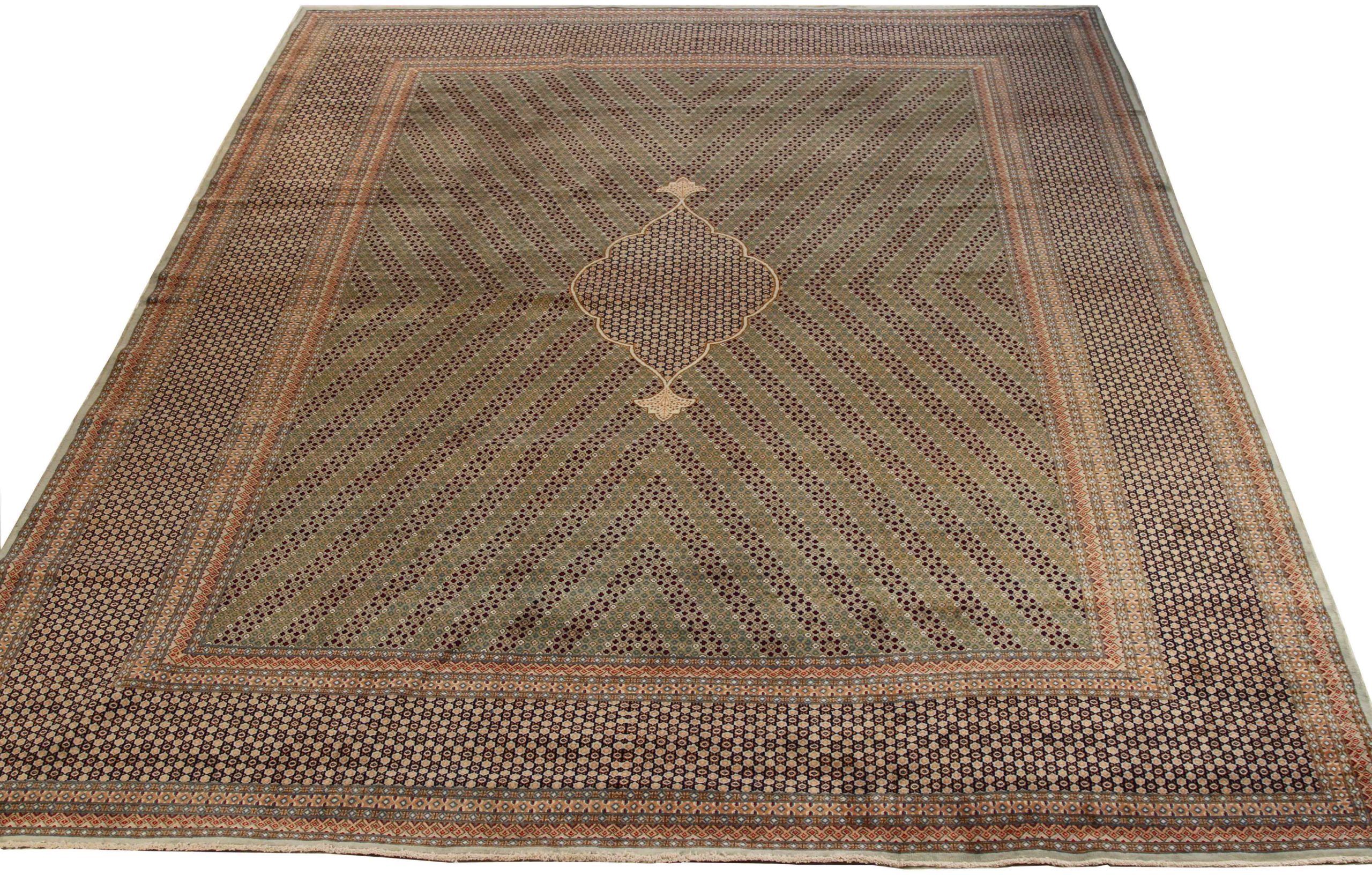 Thumbnail 10 for Antique Persian Kerman Transitional Rug 70202