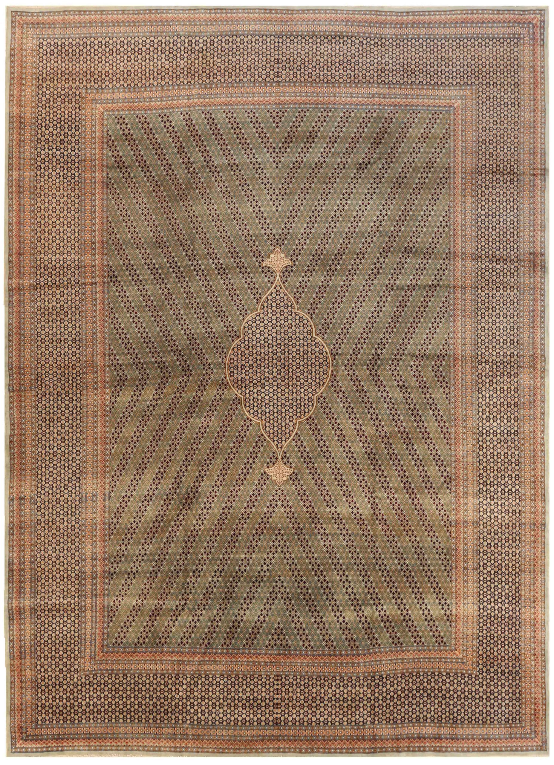 Thumbnail 2 for Antique Persian Kerman Transitional Rug 70202