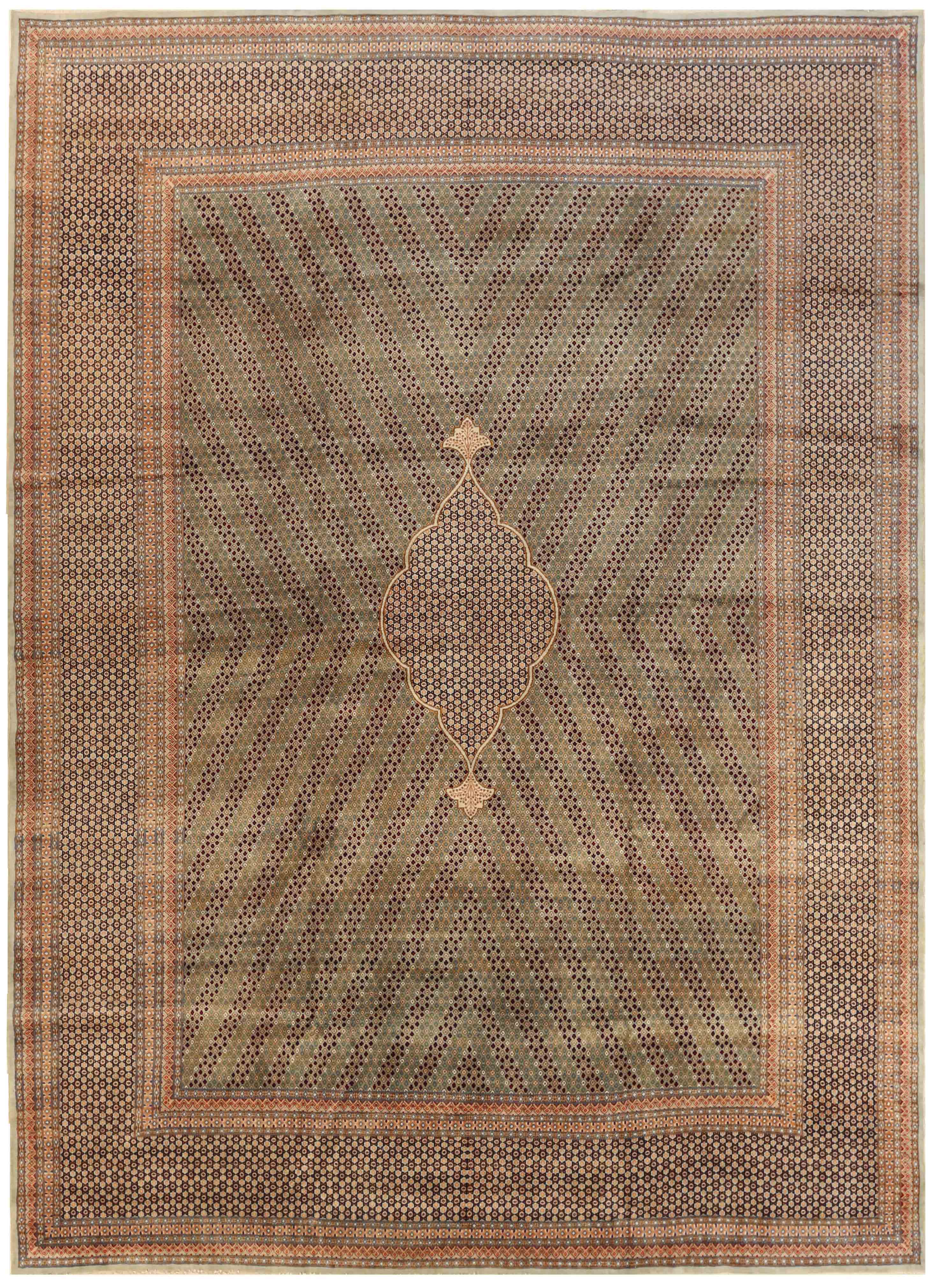 Thumbnail 8 for Antique Persian Kerman Transitional Rug 70202