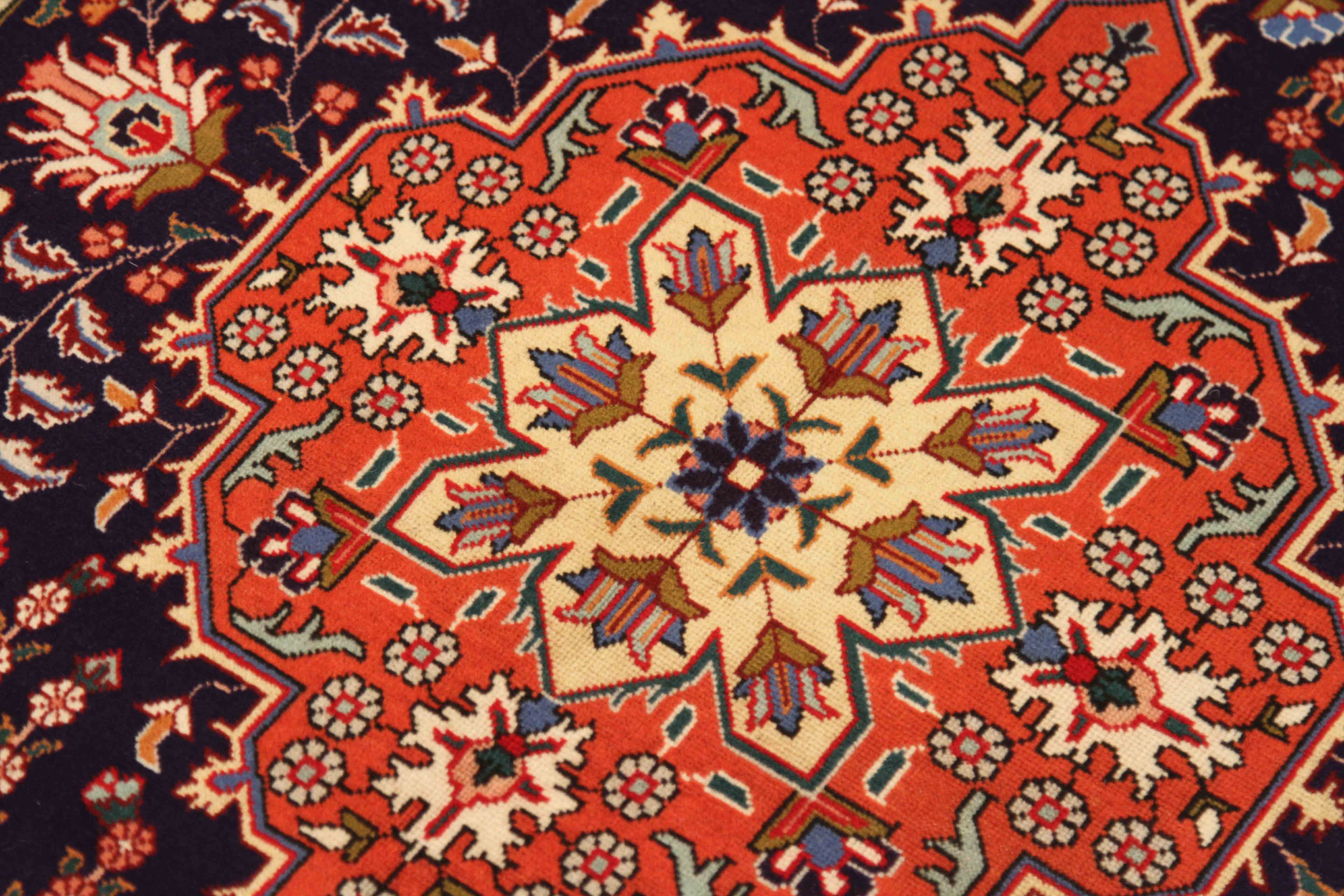 Thumbnail 10 for Antique Persian Tabriz Traditional Rug 70276