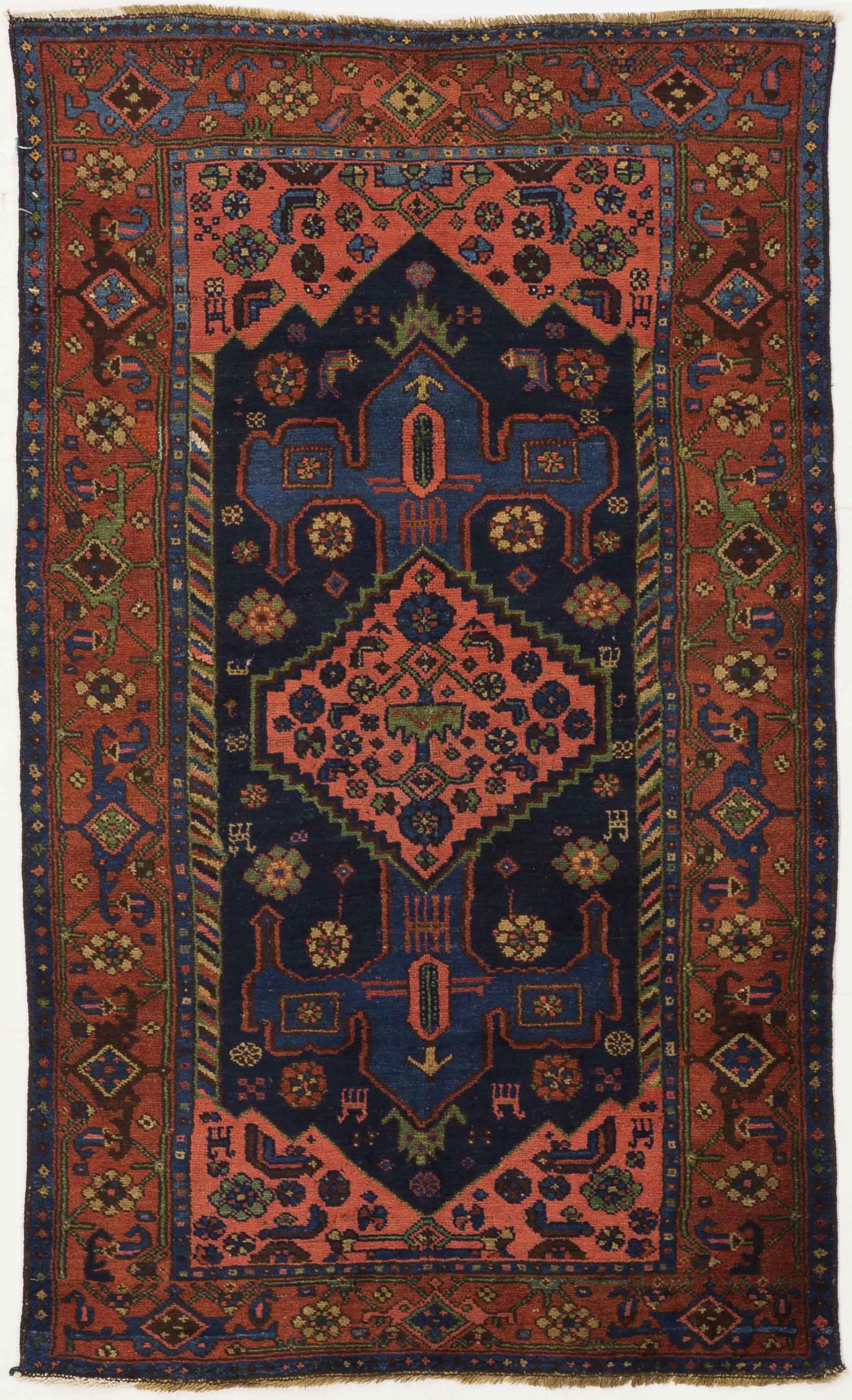 Thumbnail 3 for Vintage Persian Hamadan Traditional Rug 10332