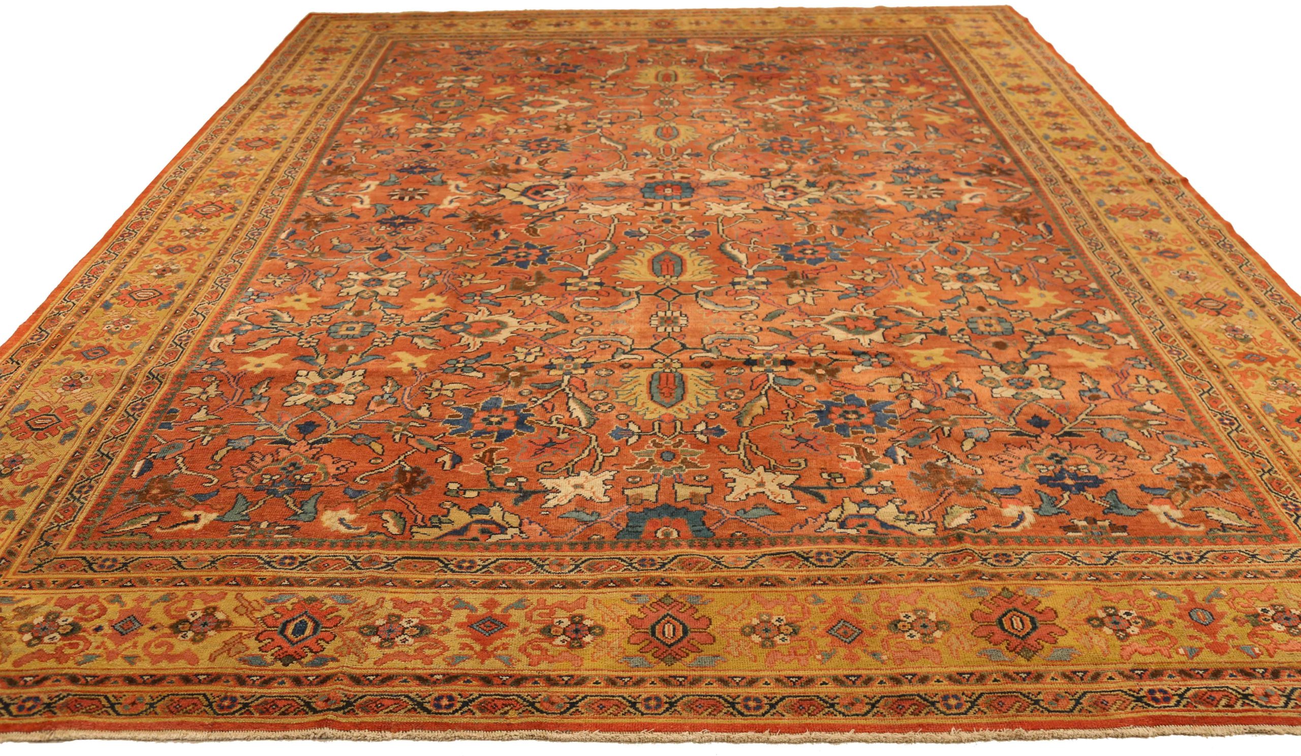 Thumbnail 15 for Antique Persian Sultanabad Traditional Rug 10347