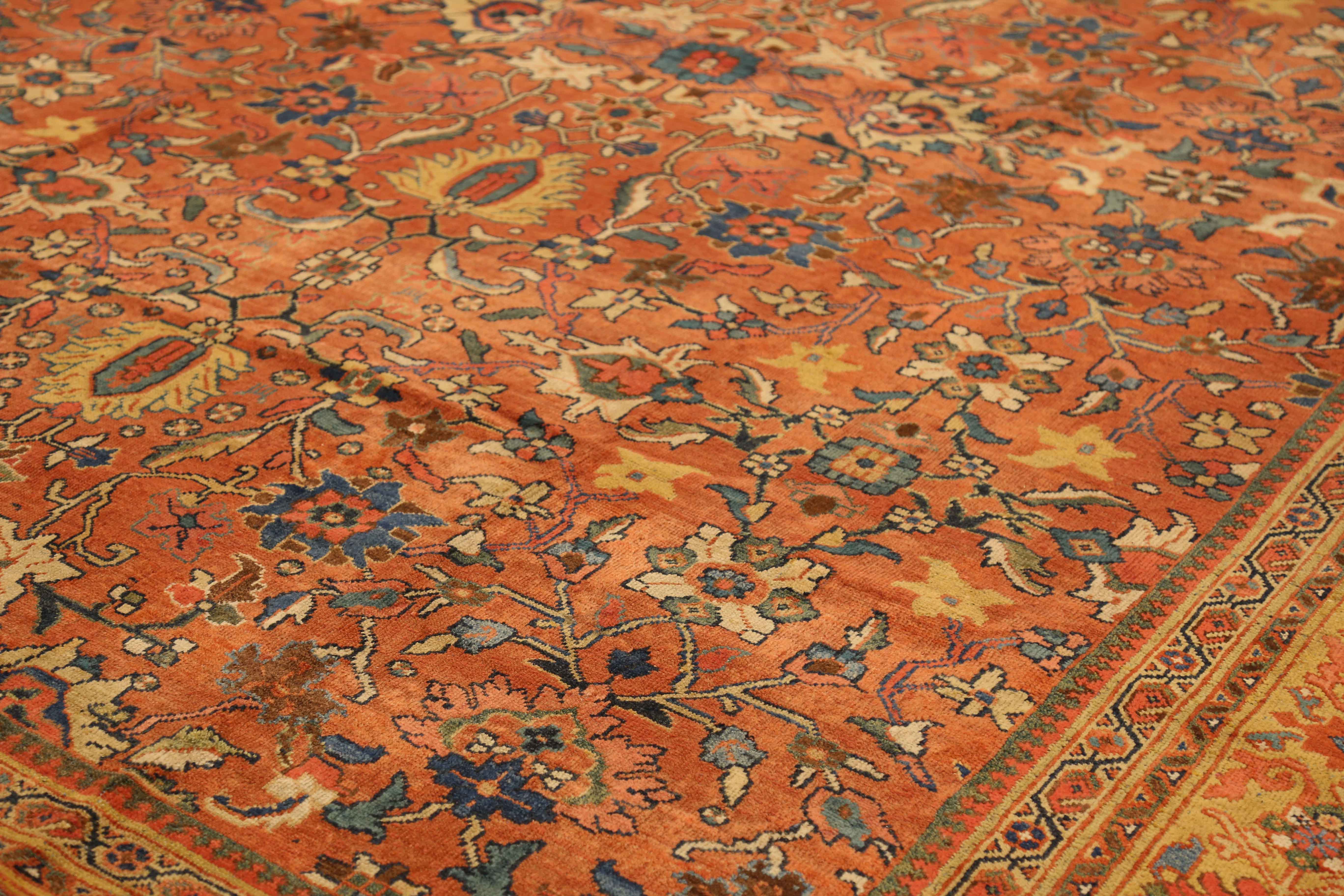 Thumbnail 11 for Antique Persian Sultanabad Traditional Rug 10347