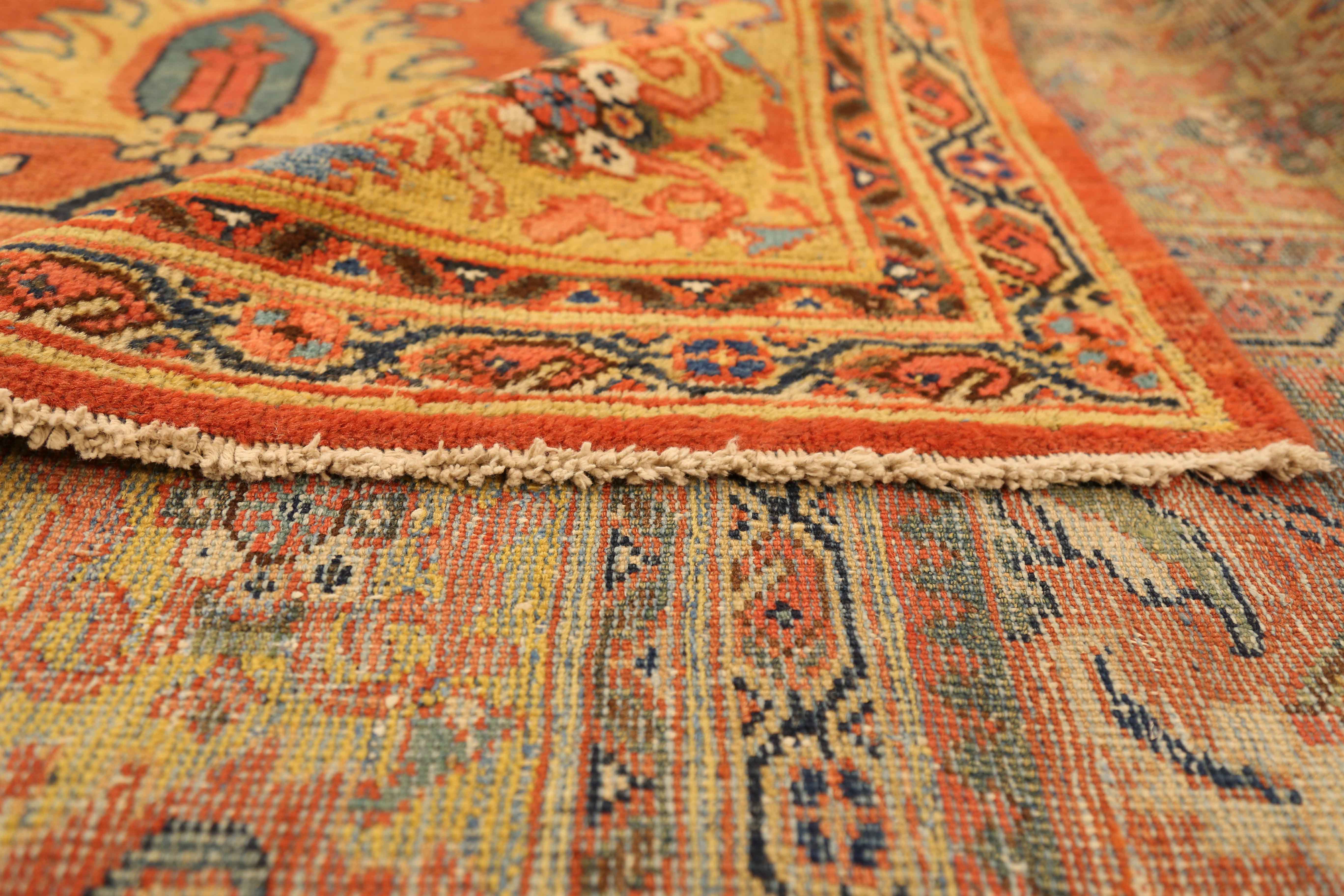 Thumbnail 12 for Antique Persian Sultanabad Traditional Rug 10347