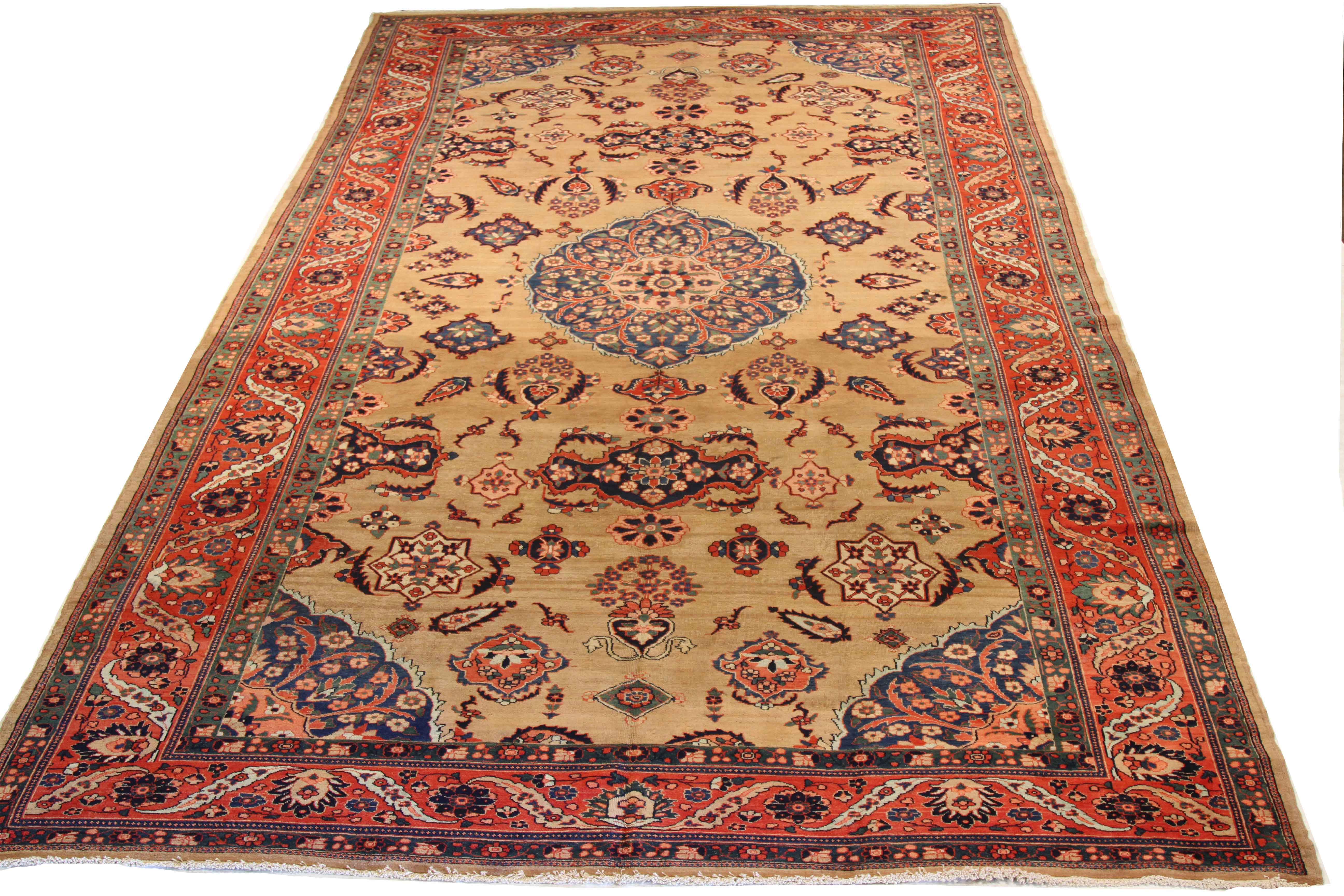 Thumbnail 3 for Vintage Persian Tabriz Traditional Rug 10375