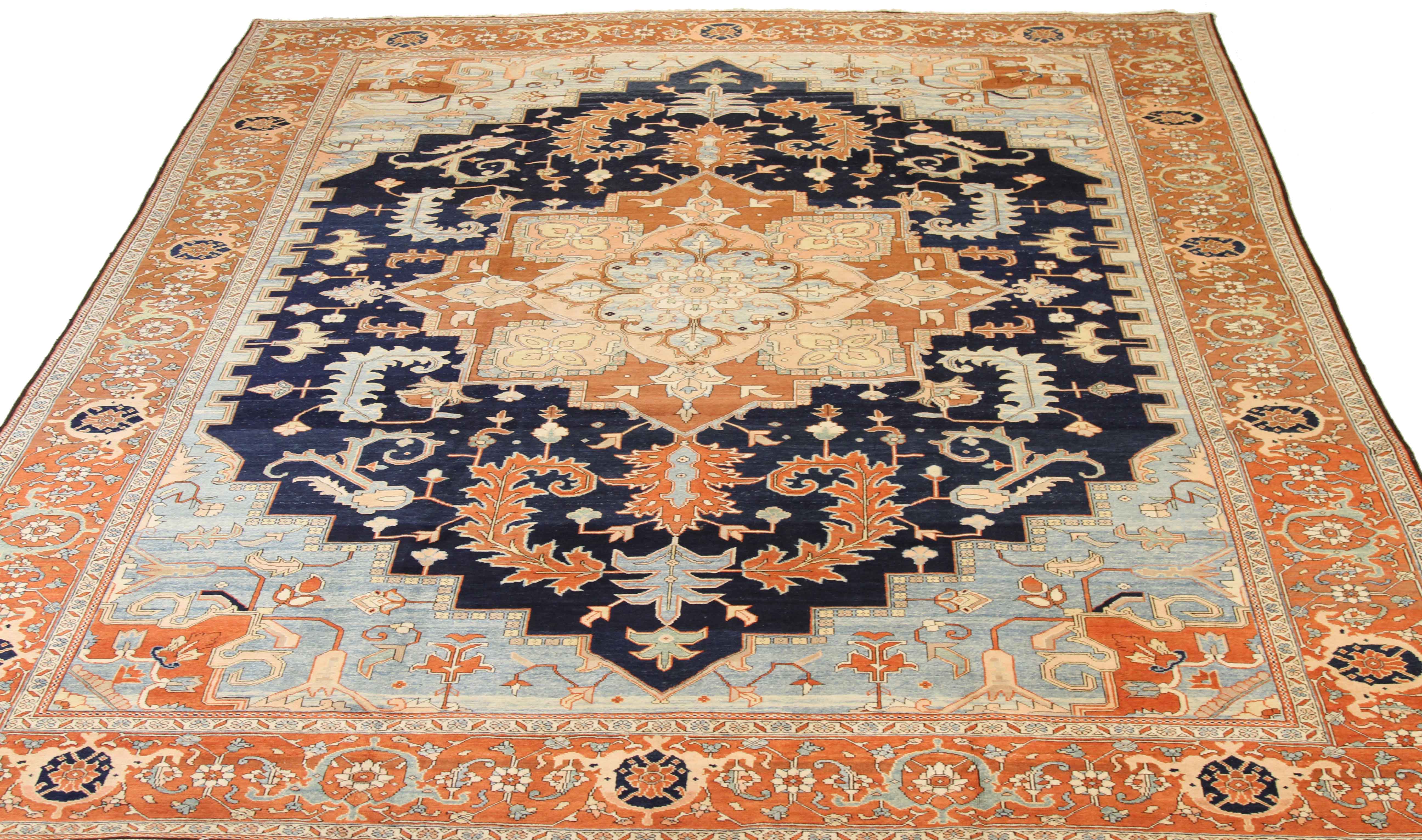 Thumbnail 8 for Persian Heriz Traditional Rug 10359