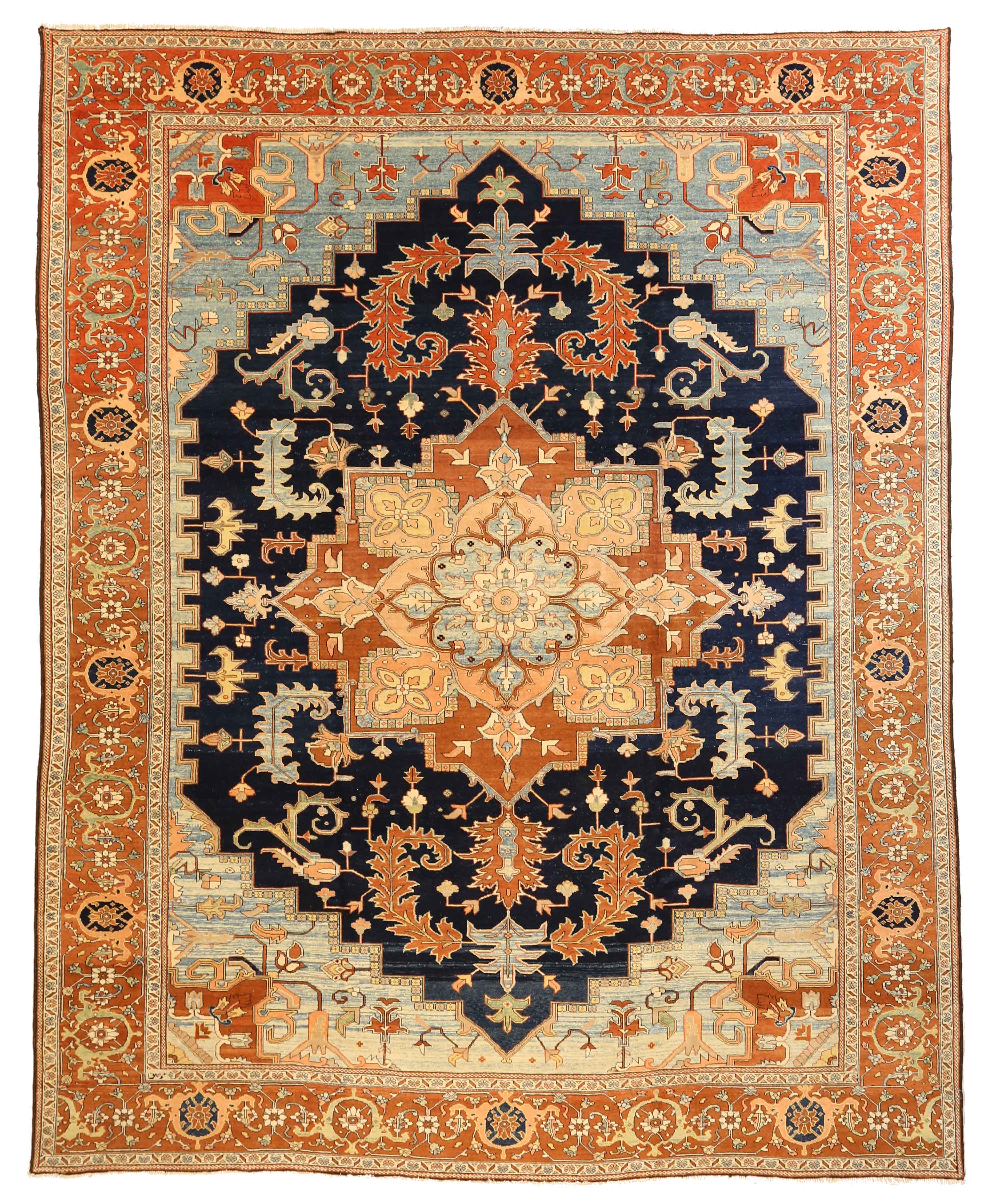 Thumbnail 11 for Persian Heriz Traditional Rug 10359