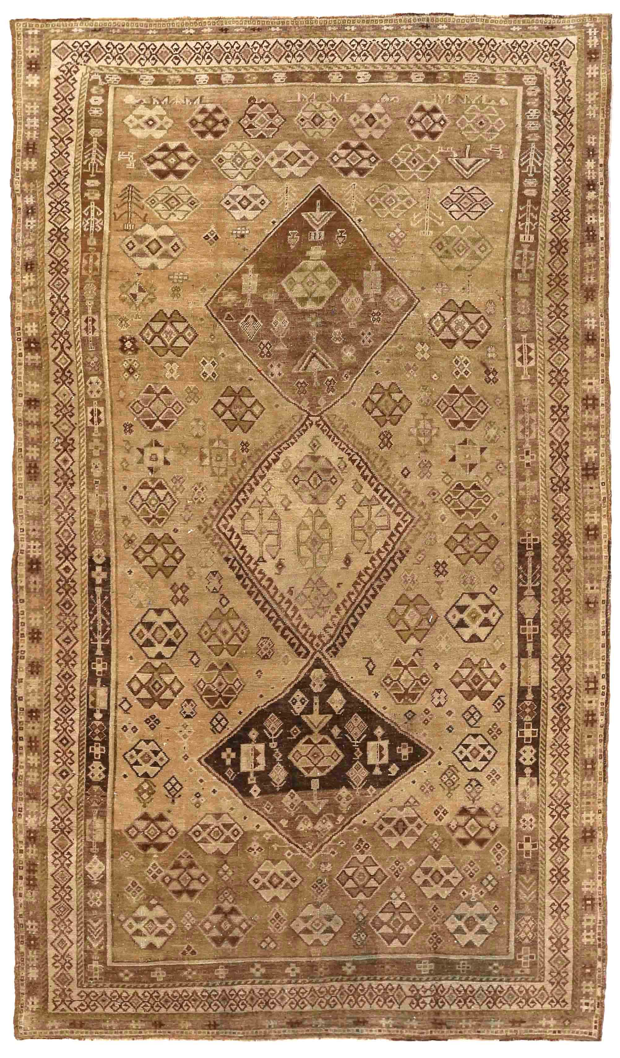 Thumbnail 10 for Antique Persian Shiraz Transitional Rug 70299