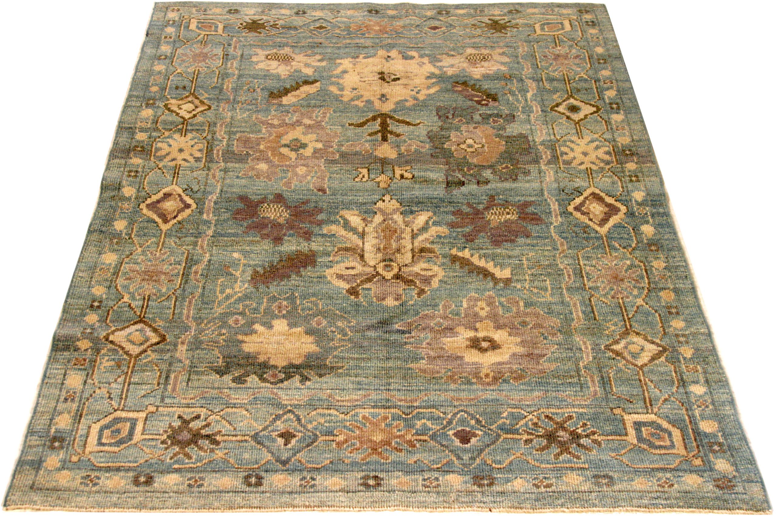 Thumbnail 12 for Persian Oushak Traditional Rug 88151