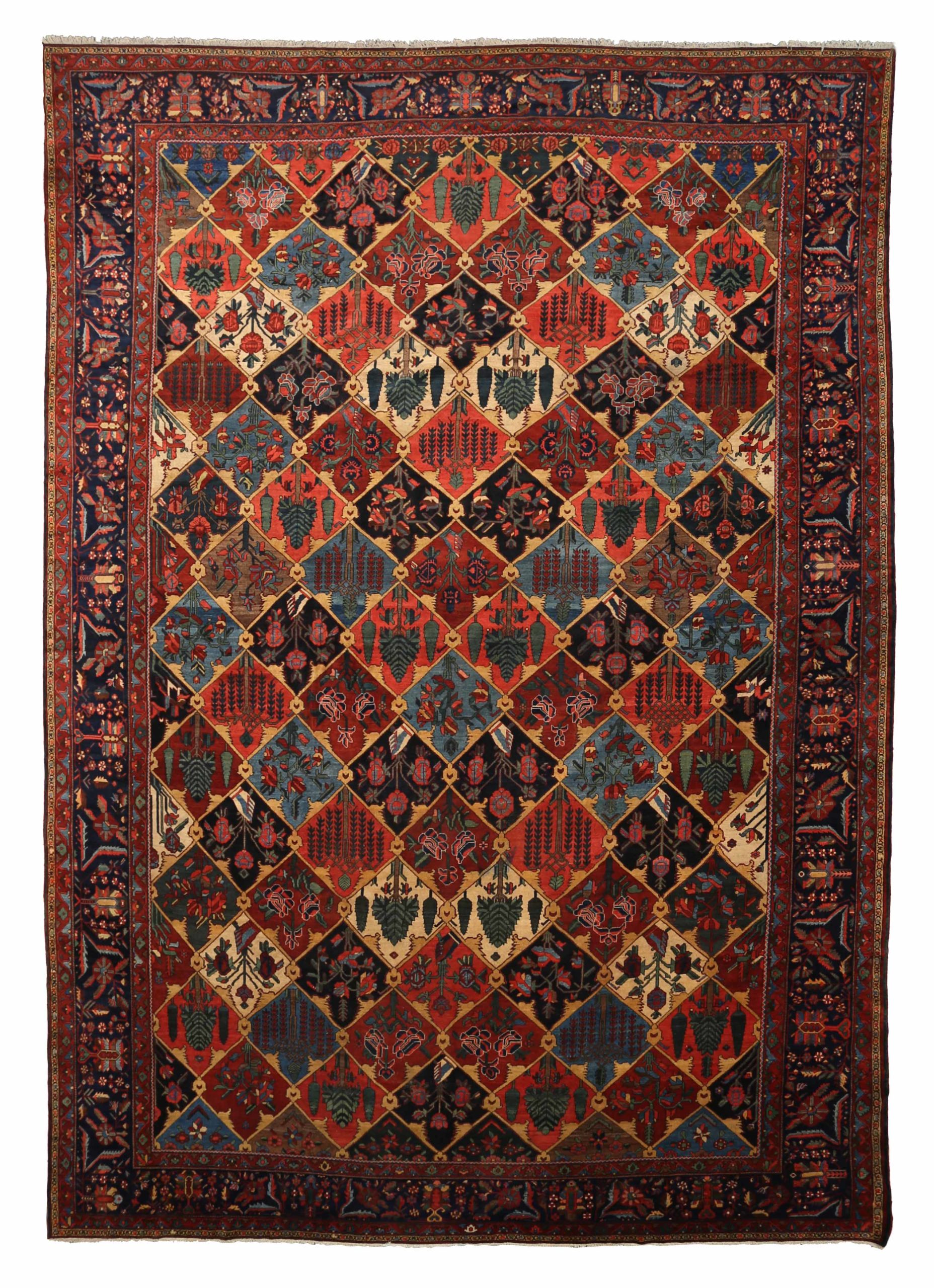 Thumbnail 6 for Antique Persian Bakhtiar Traditional Rug 91957