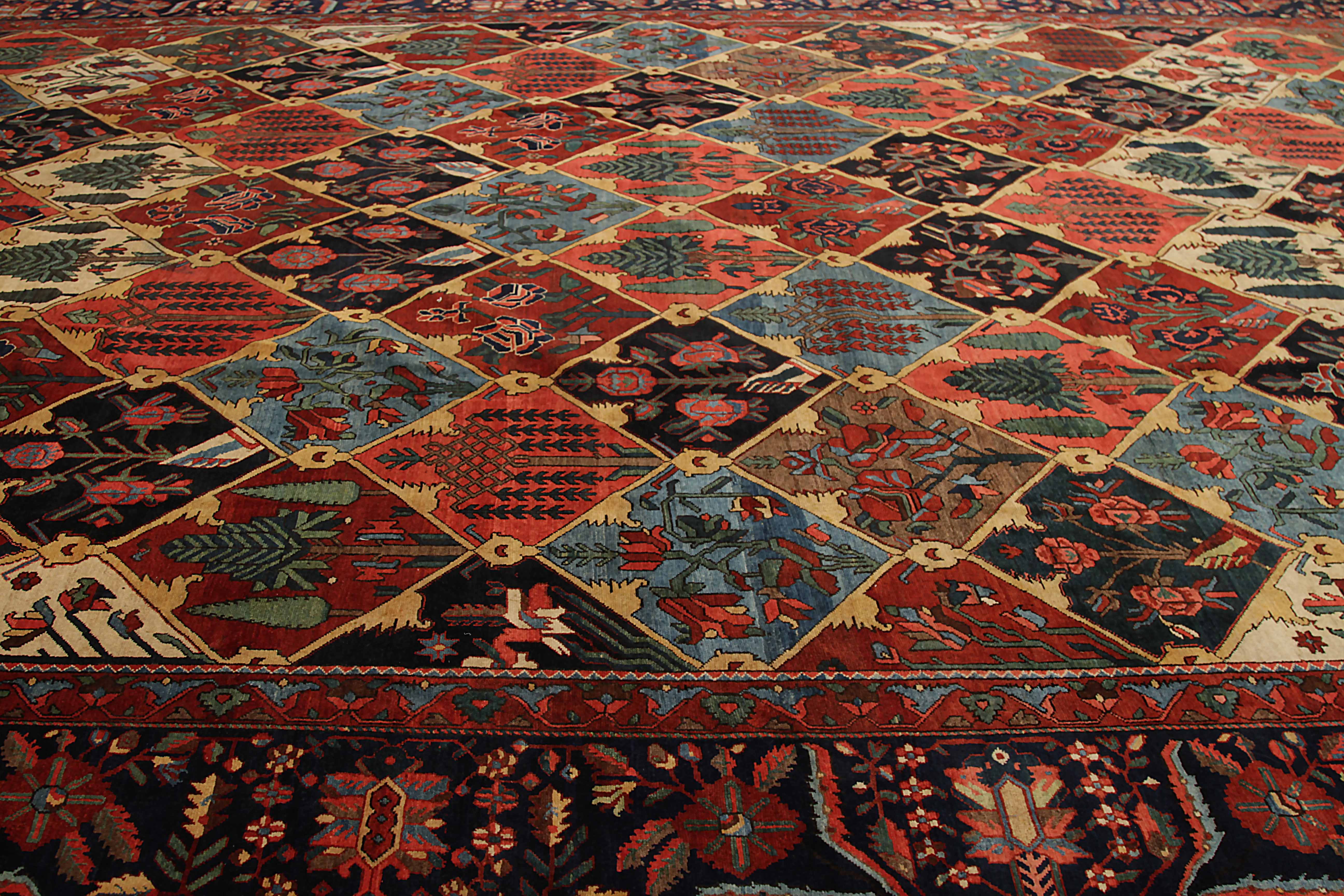 Thumbnail 3 for Antique Persian Bakhtiar Traditional Rug 91957