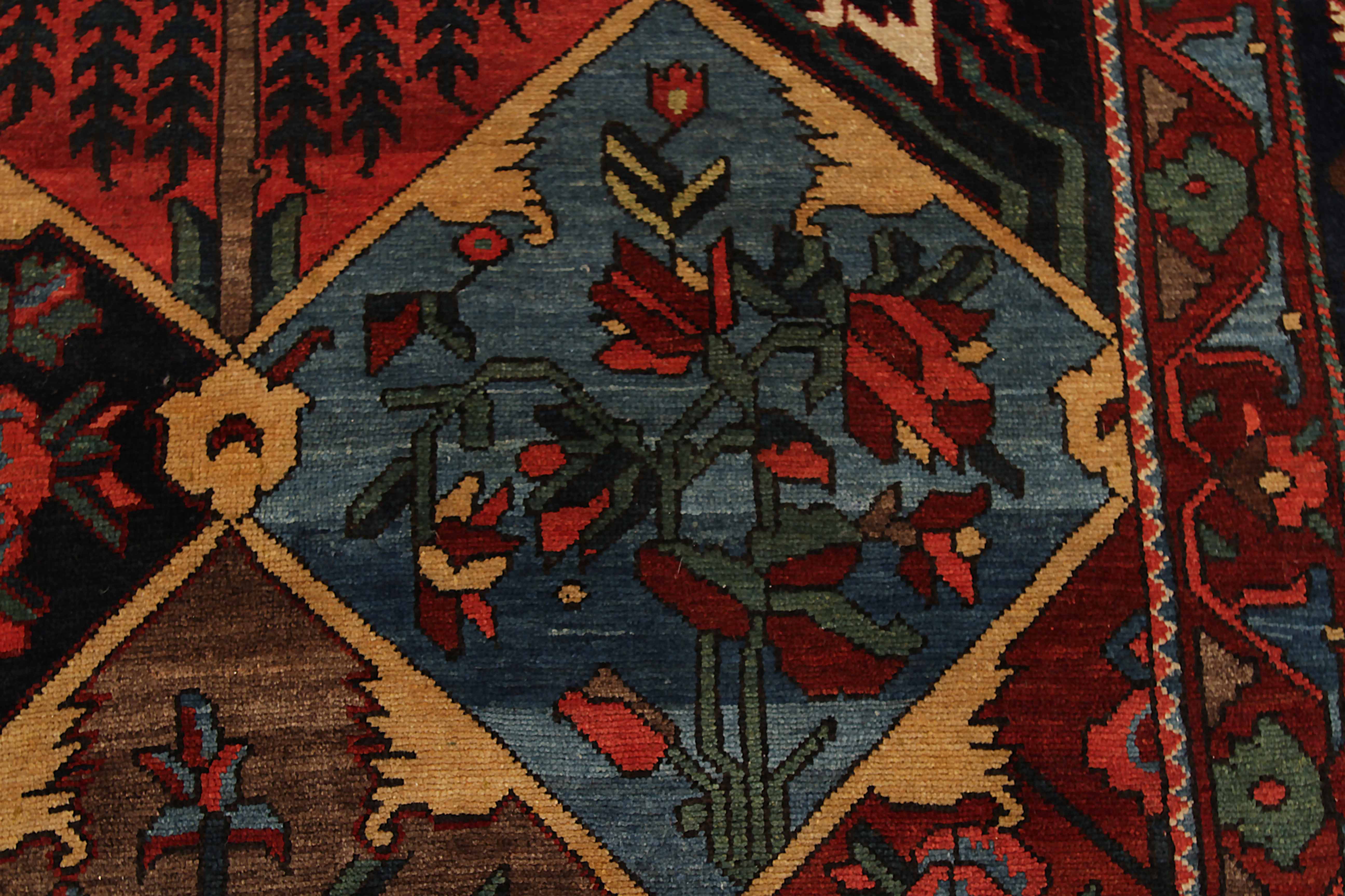 Thumbnail 7 for Antique Persian Bakhtiar Traditional Rug 91957