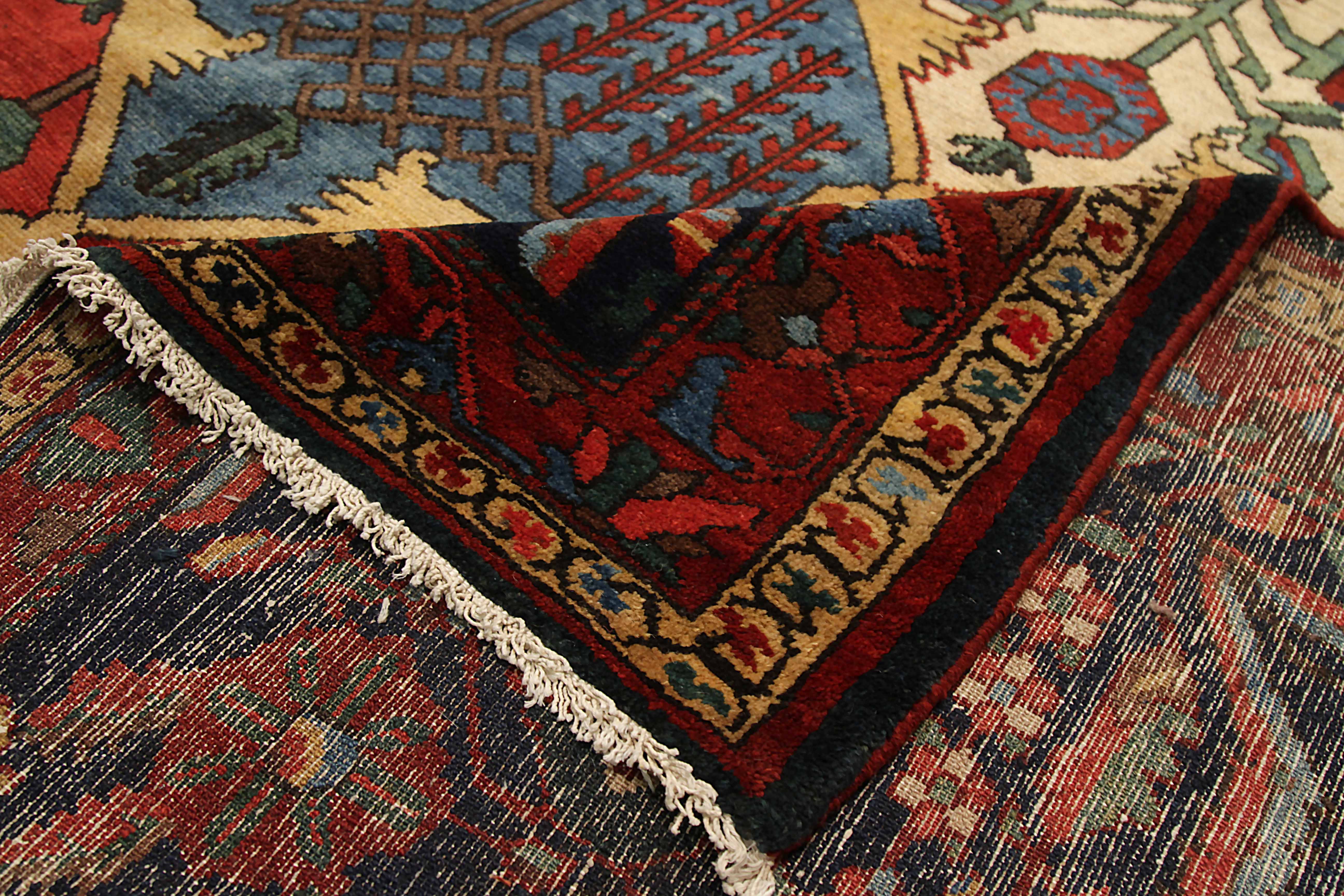 Thumbnail 2 for Antique Persian Bakhtiar Traditional Rug 91957