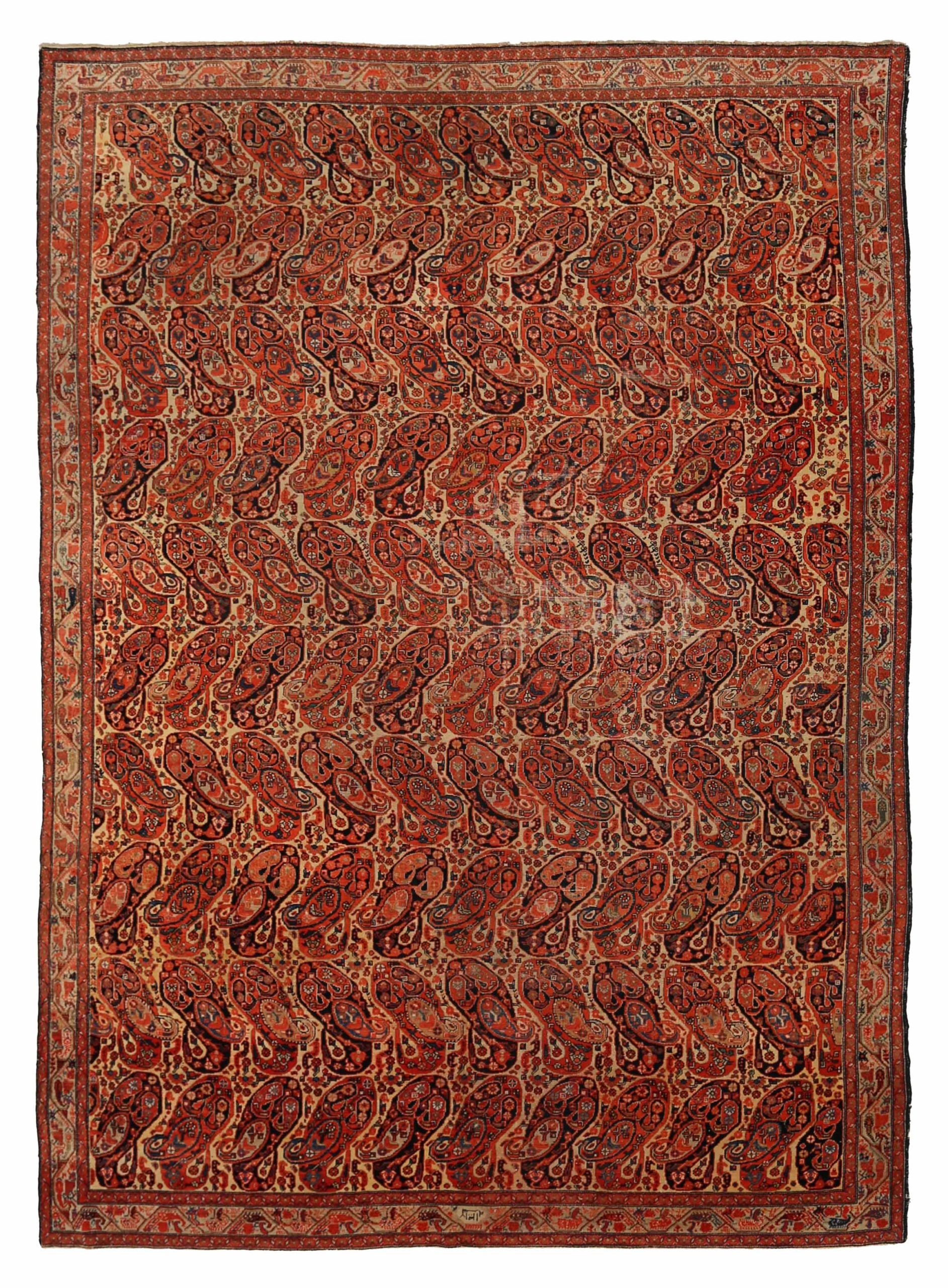 Thumbnail 6 for Antique Persian Malayer Traditional Rug 91963