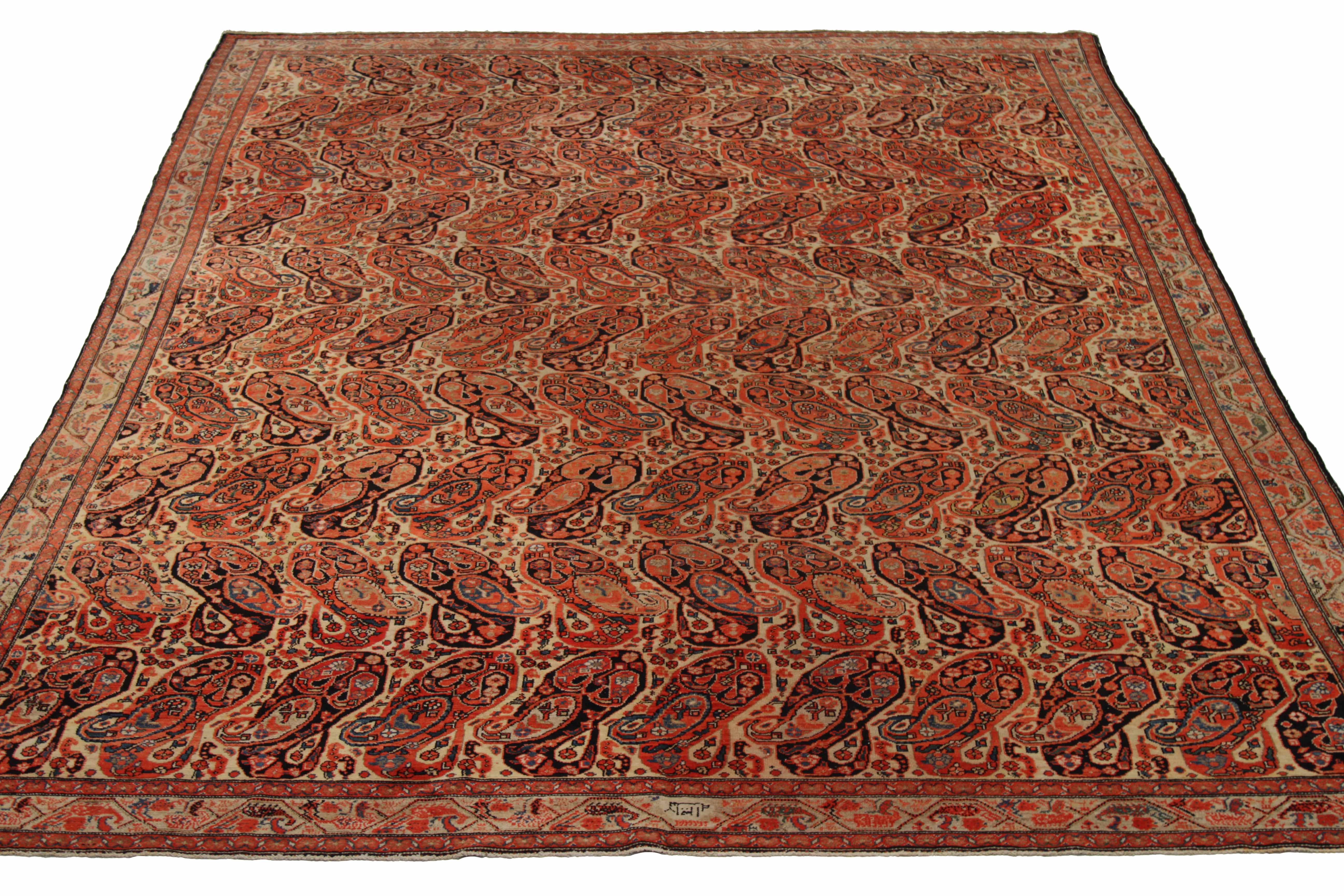 Thumbnail 3 for Antique Persian Malayer Traditional Rug 91963