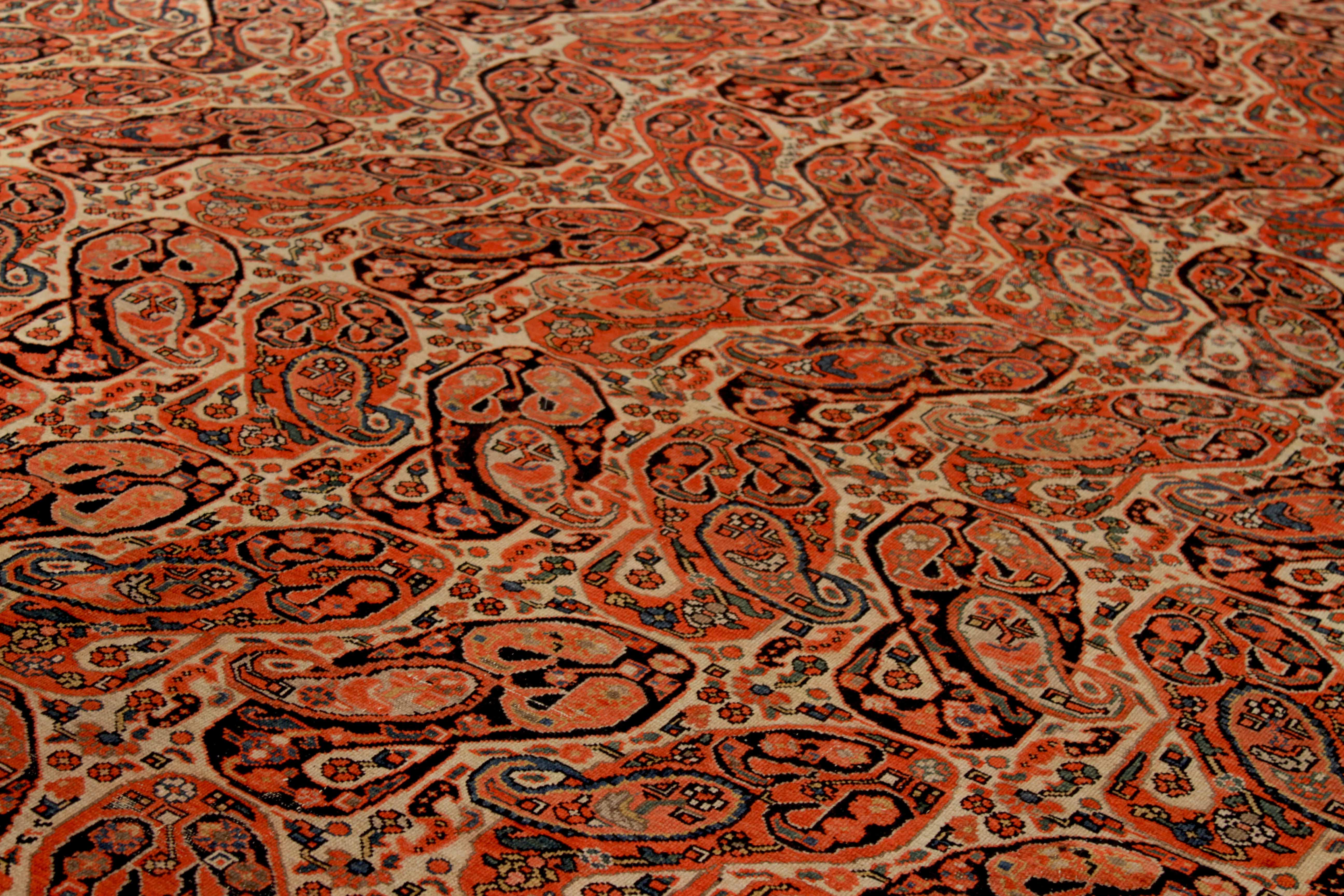 Thumbnail 4 for Antique Persian Malayer Traditional Rug 91963