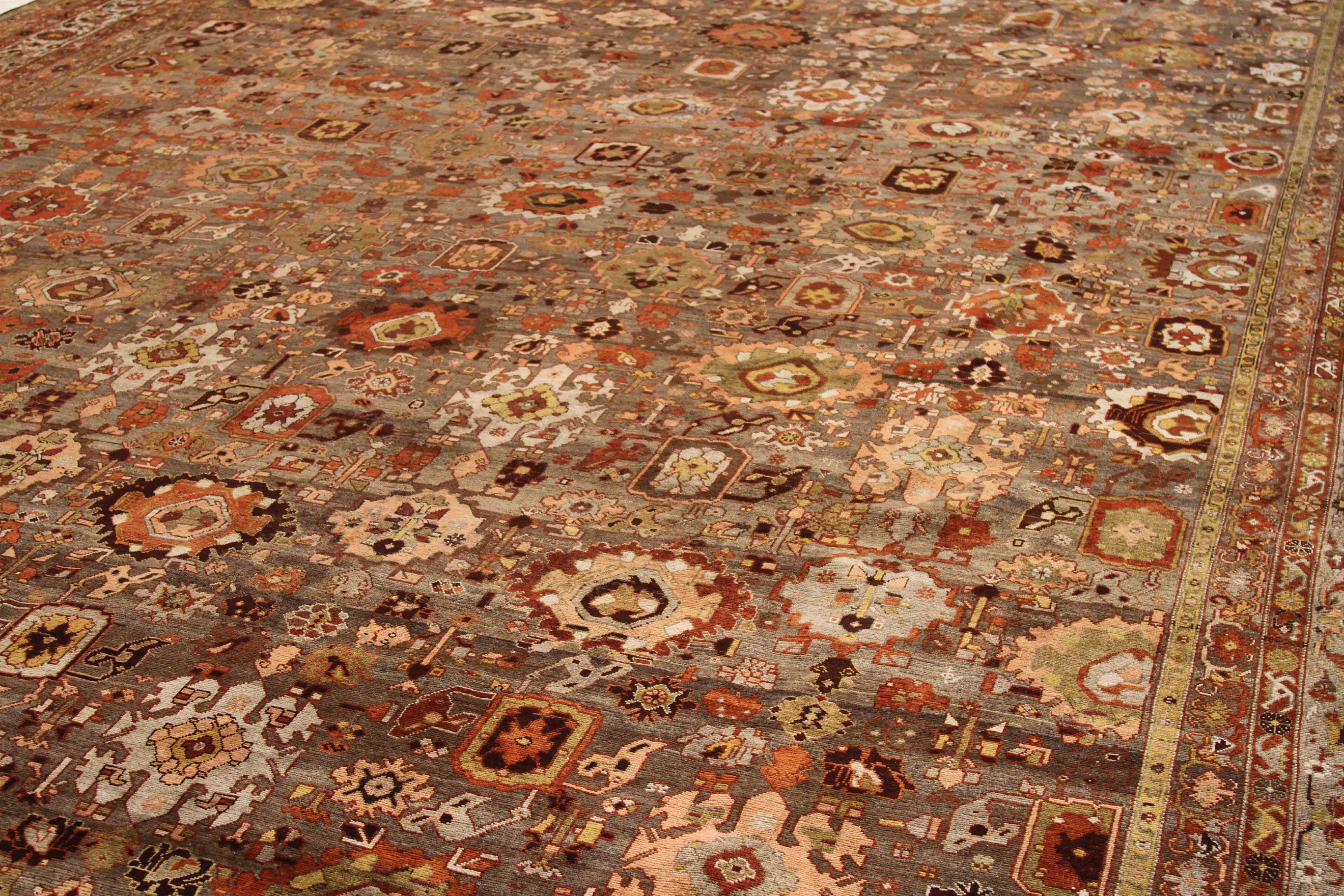 Thumbnail 6 for Antique Persian Bijar Transitional Rug 70291