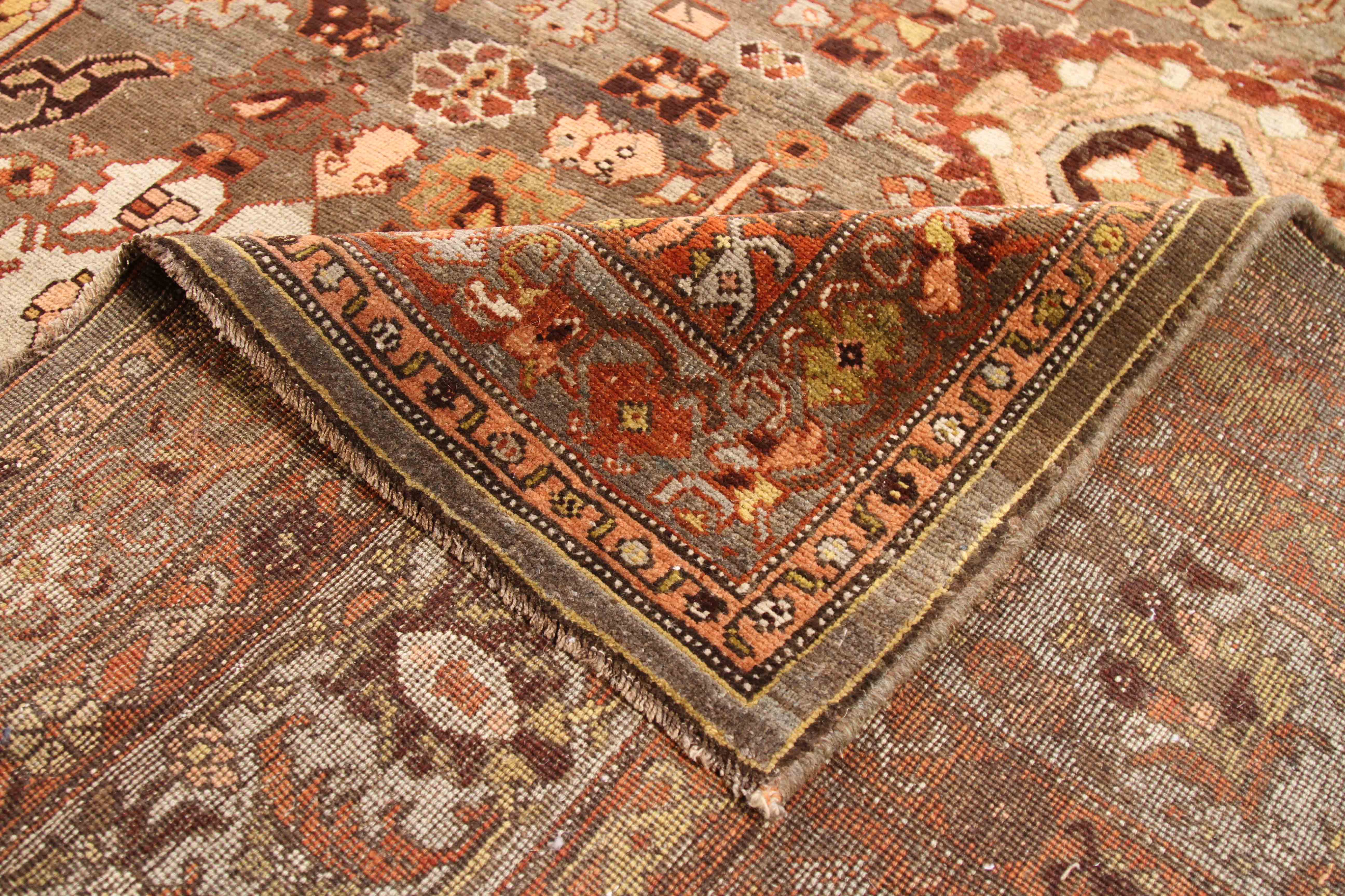 Thumbnail 2 for Antique Persian Bijar Transitional Rug 70291