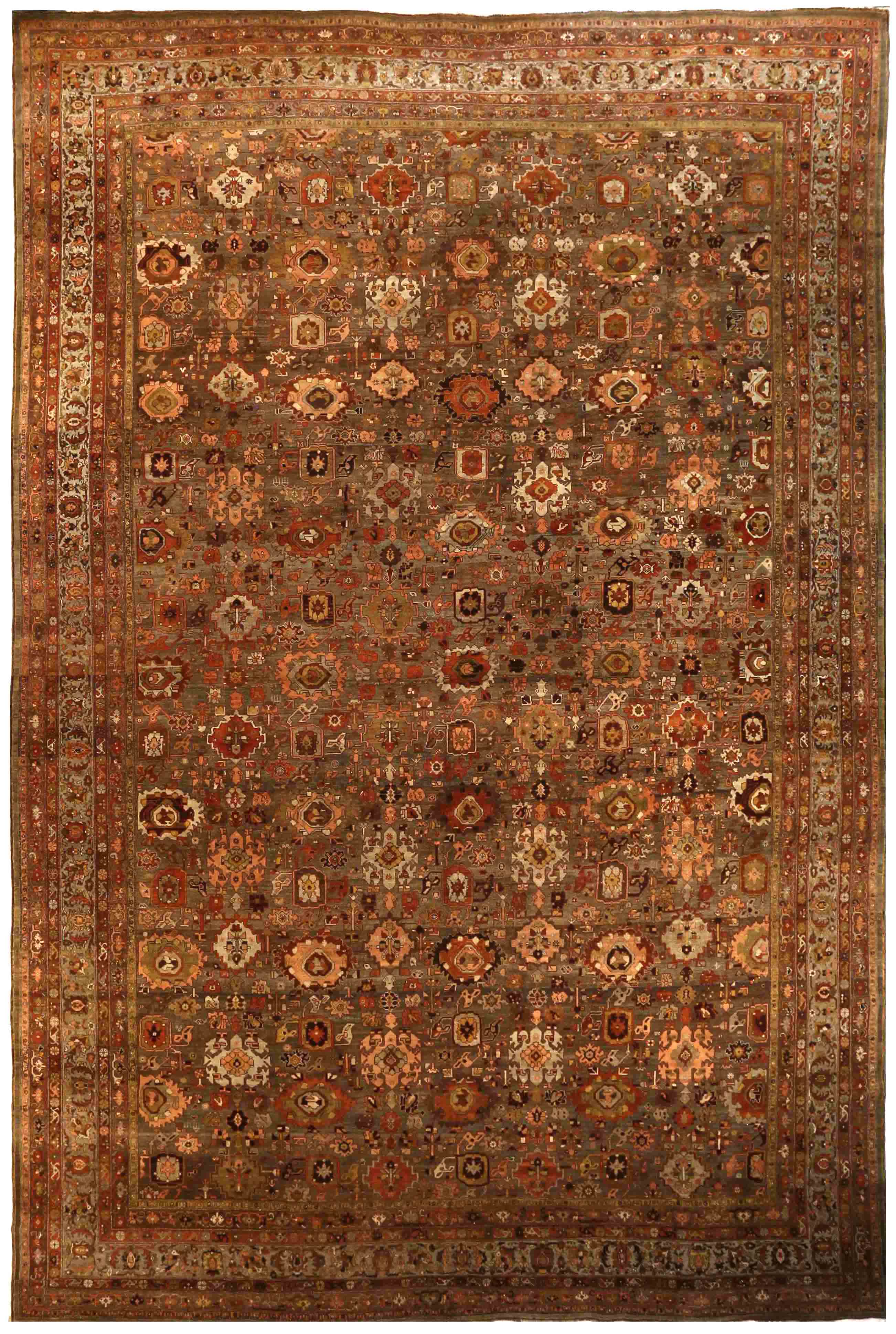 Thumbnail 12 for Antique Persian Bijar Transitional Rug 70291