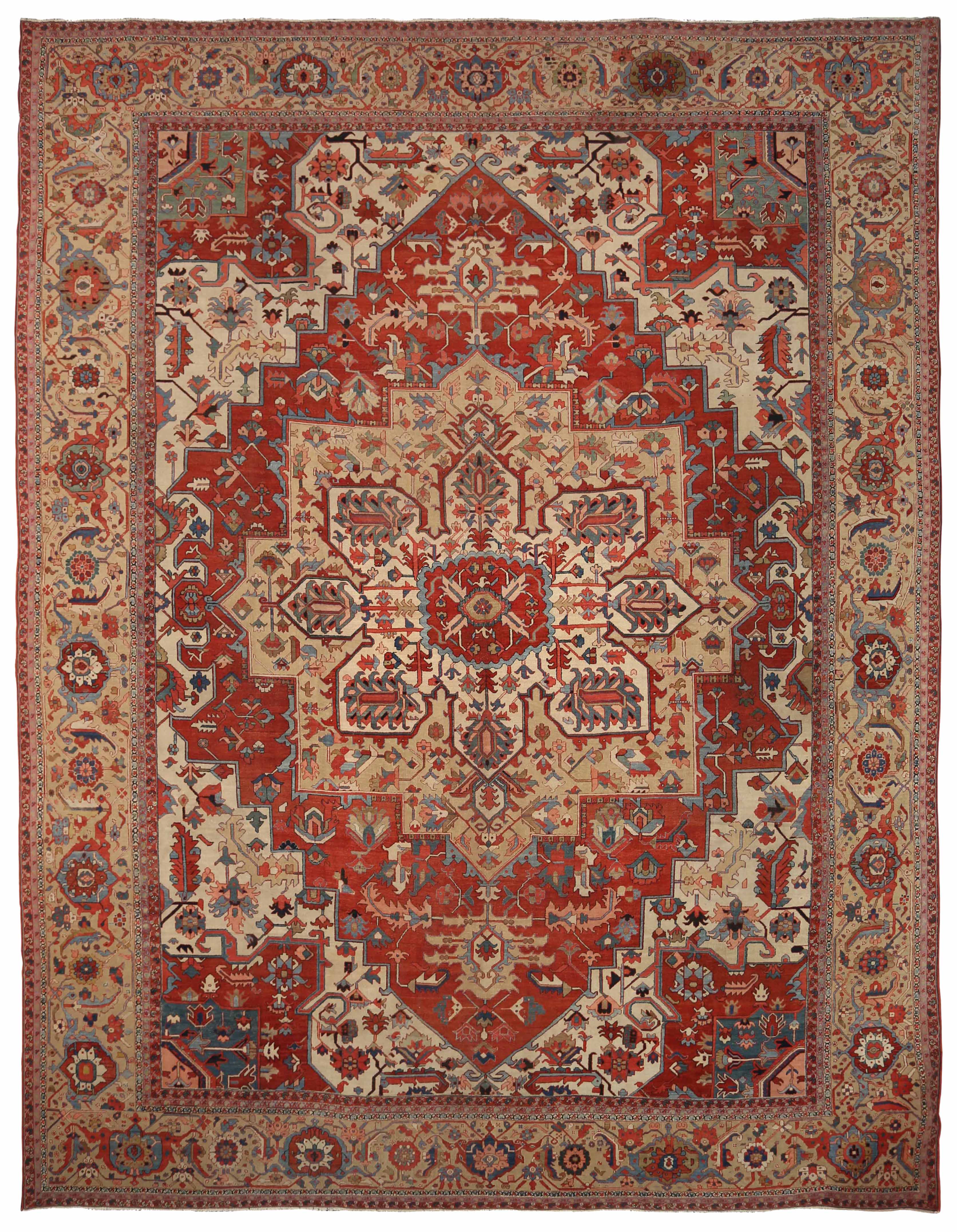 Thumbnail 3 for Antique Persian Traditional Rug 91971